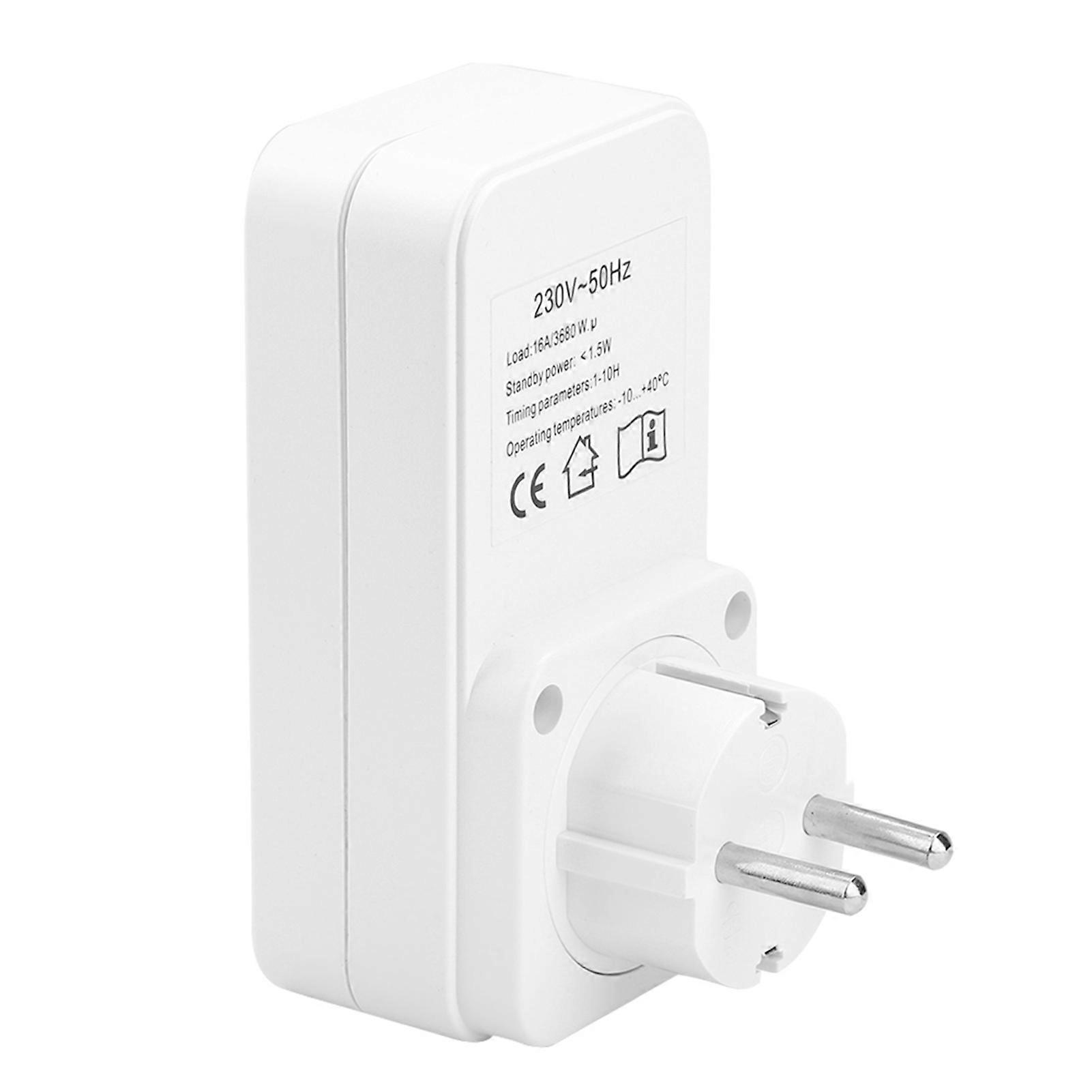 Intelligent Countdown Timer Socket 11x7x5.5cm for Kitchen Use