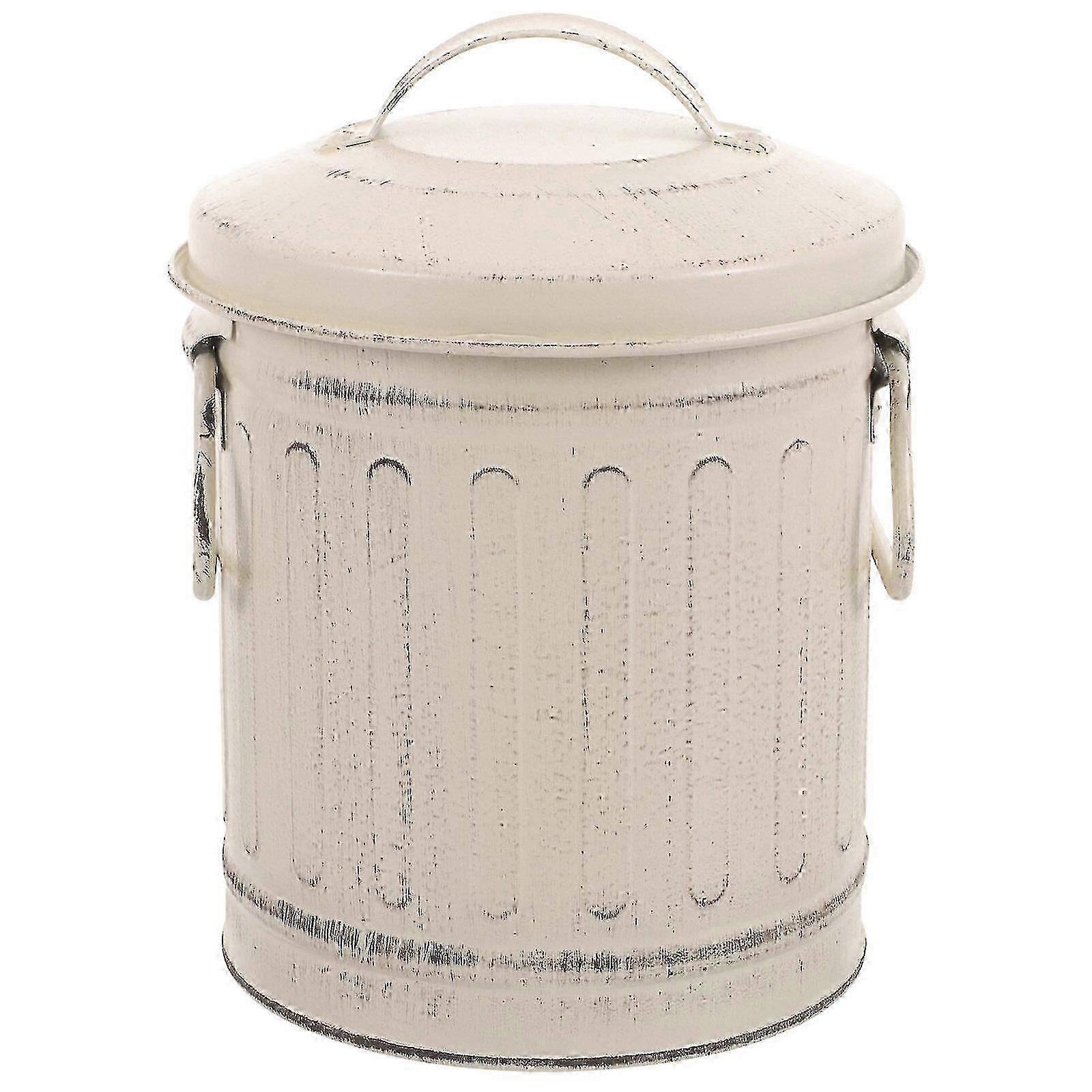 Fireplace Metal Ash Bucket with Lid Storage