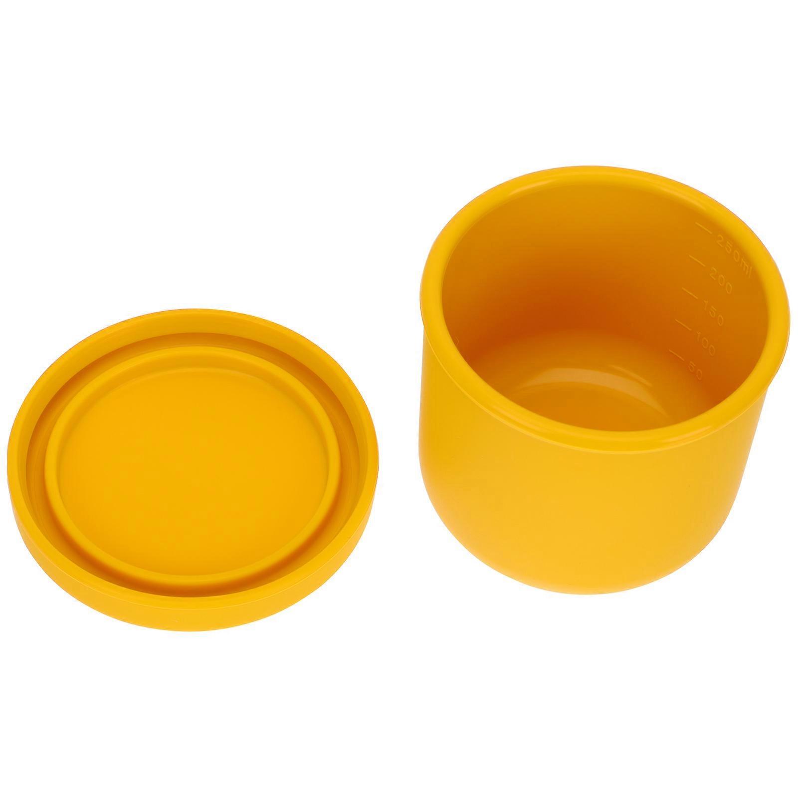 Portable Silicone Supplement Bowl with Lid Microwave Safe, Durable Food Container for Weaning, Rice, Dessert, Soup