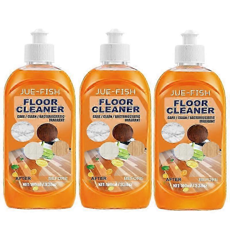Enhanced Floor Cleaning Liquid Detergent - 3 Pack of 100ml Powerful Floor Decontamination Solution