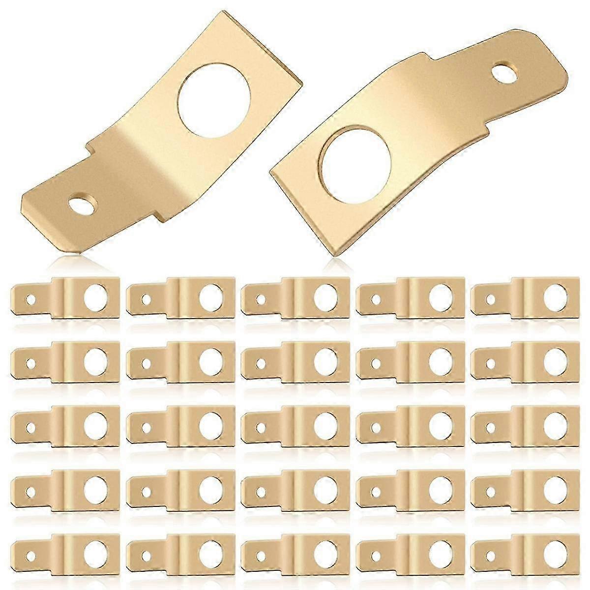 Non-Insulated Solderless Disconnect Adapter, 1/4 Inch Male Tab,Quick Disconnect Connector, Electrical Terminal Kit 25pcs