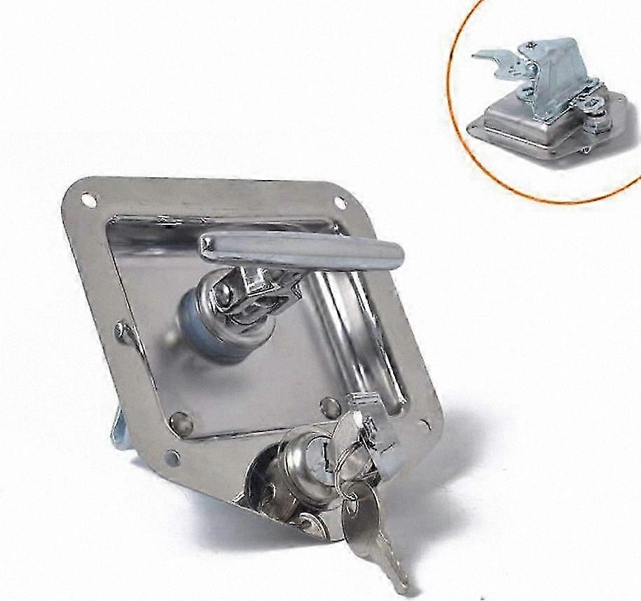 Universal Stainless Steel Anti-Theft Lock for RVs, Trailers, Trucks, and Campers with Tool Box and Door Handle Compatibility