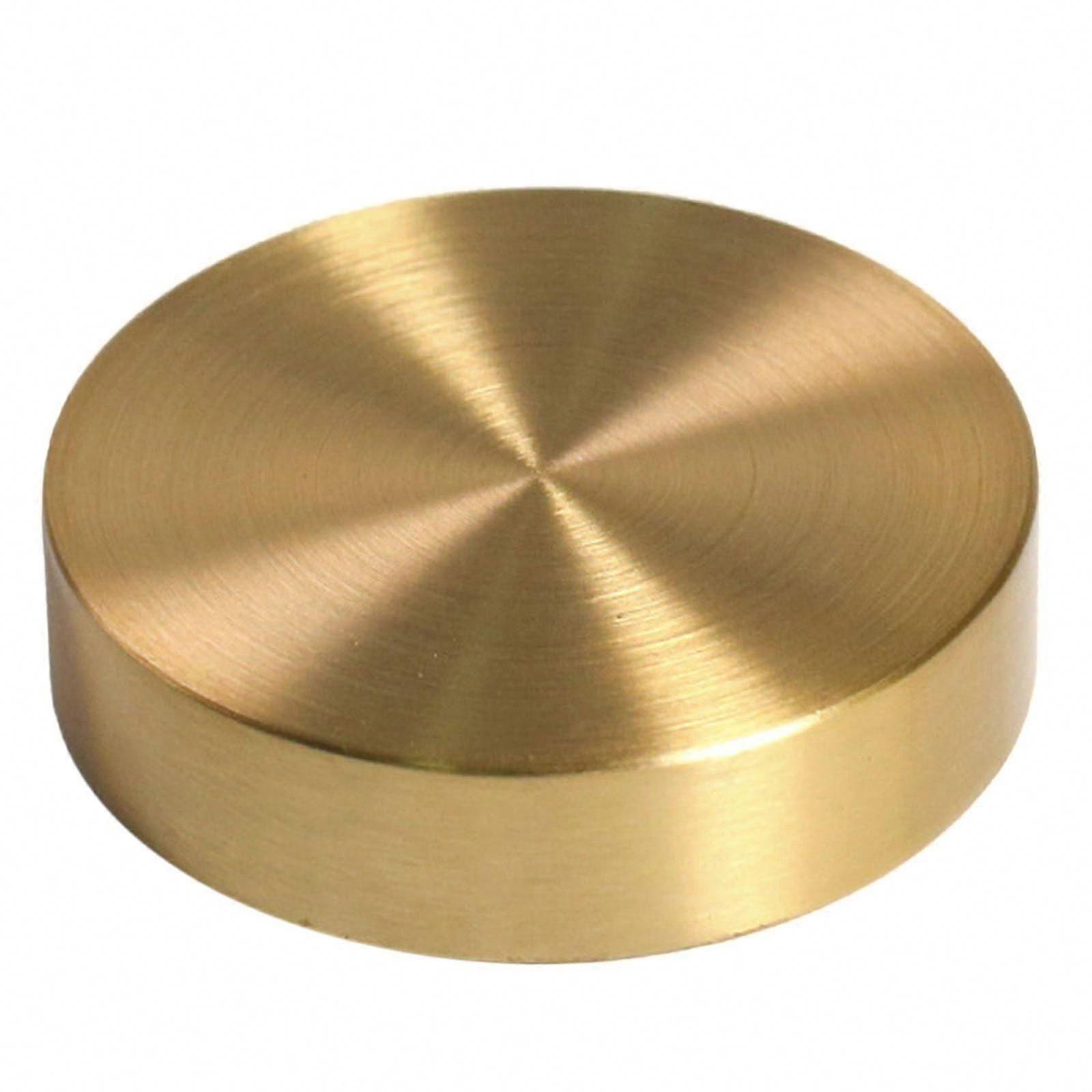 Classic Round Brass Paperweight for Beginners - Desktop Paperweight