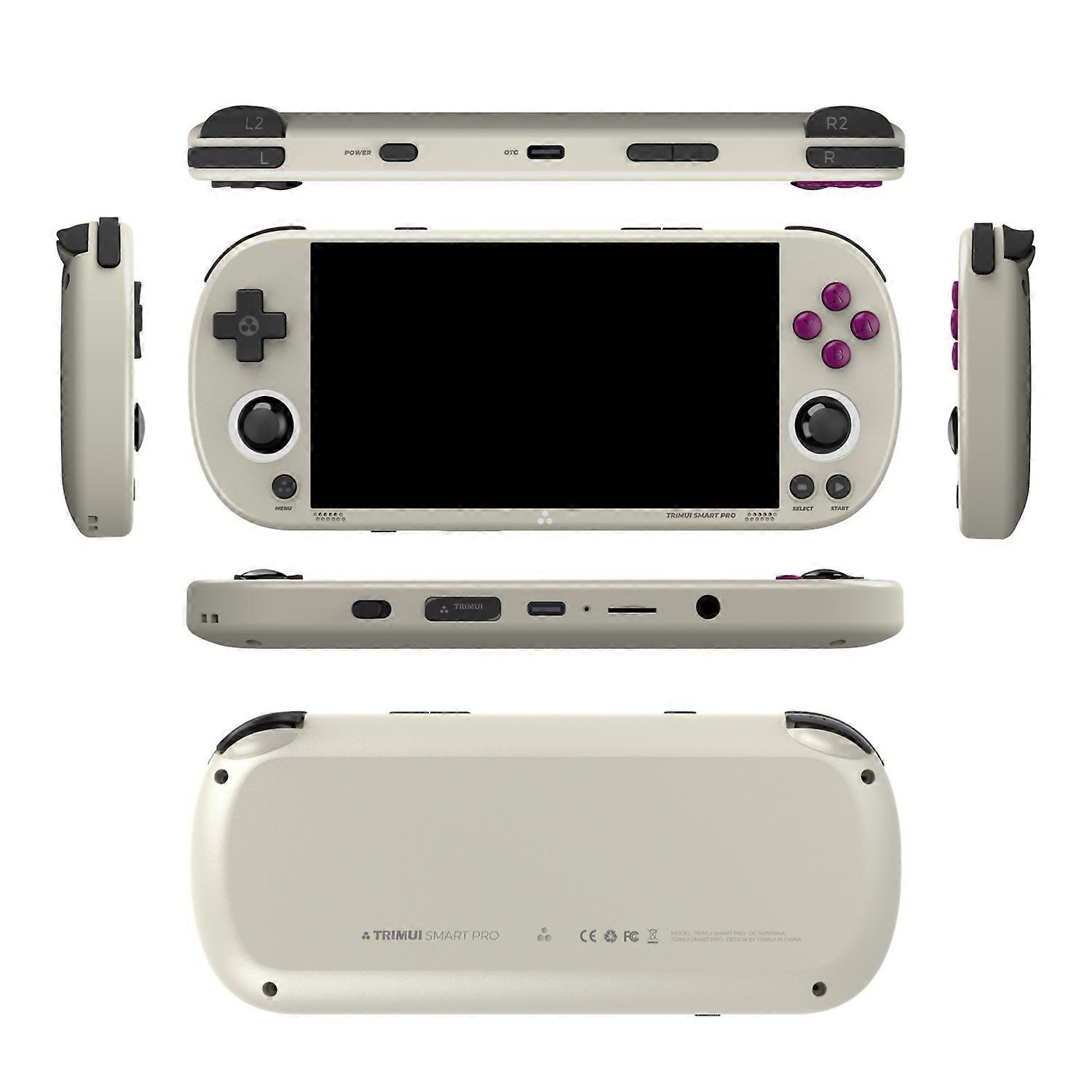 Trimui Smart Pro Handheld Game Console 4.96'' IPS Display Linux System Joystick RGB Lighting Smartpro 