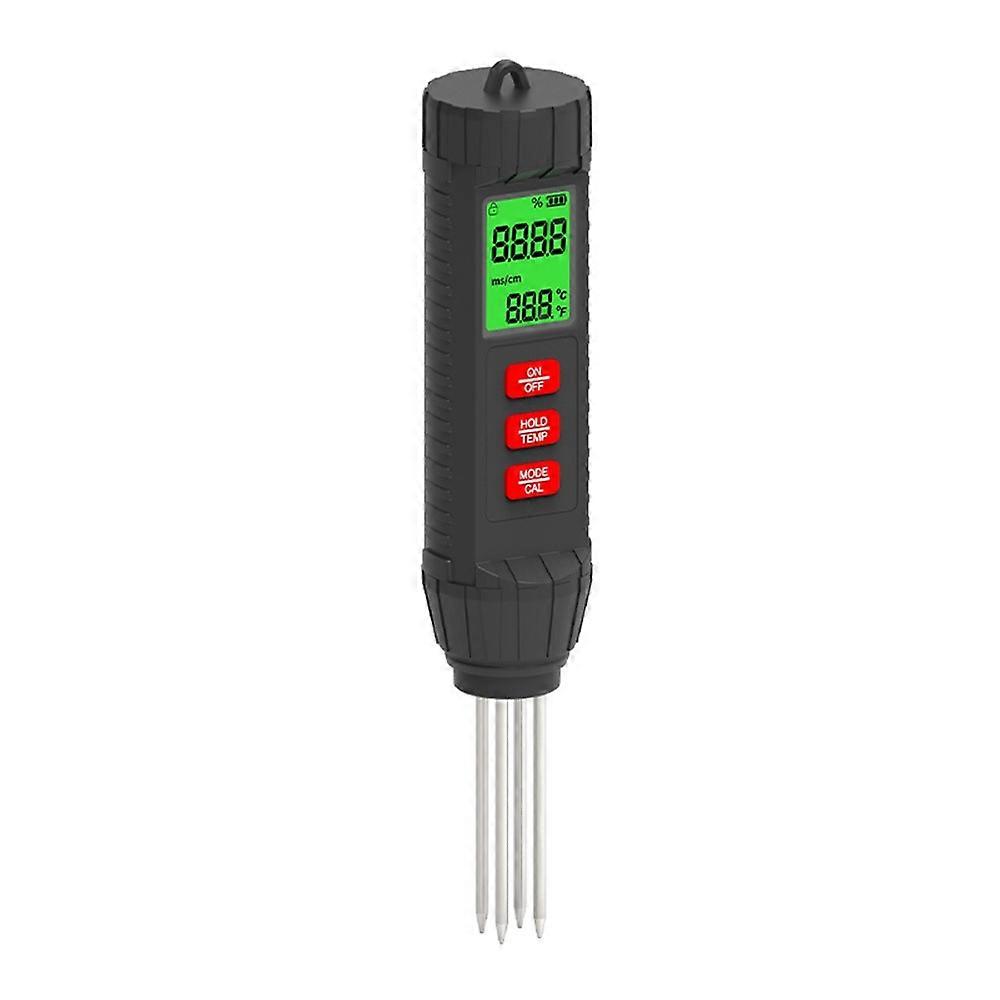 ST06 Soil EC Conductivity 3 in 1 Digital Meter Greenhouse Plants Agriculture Temperature Moisture Detector