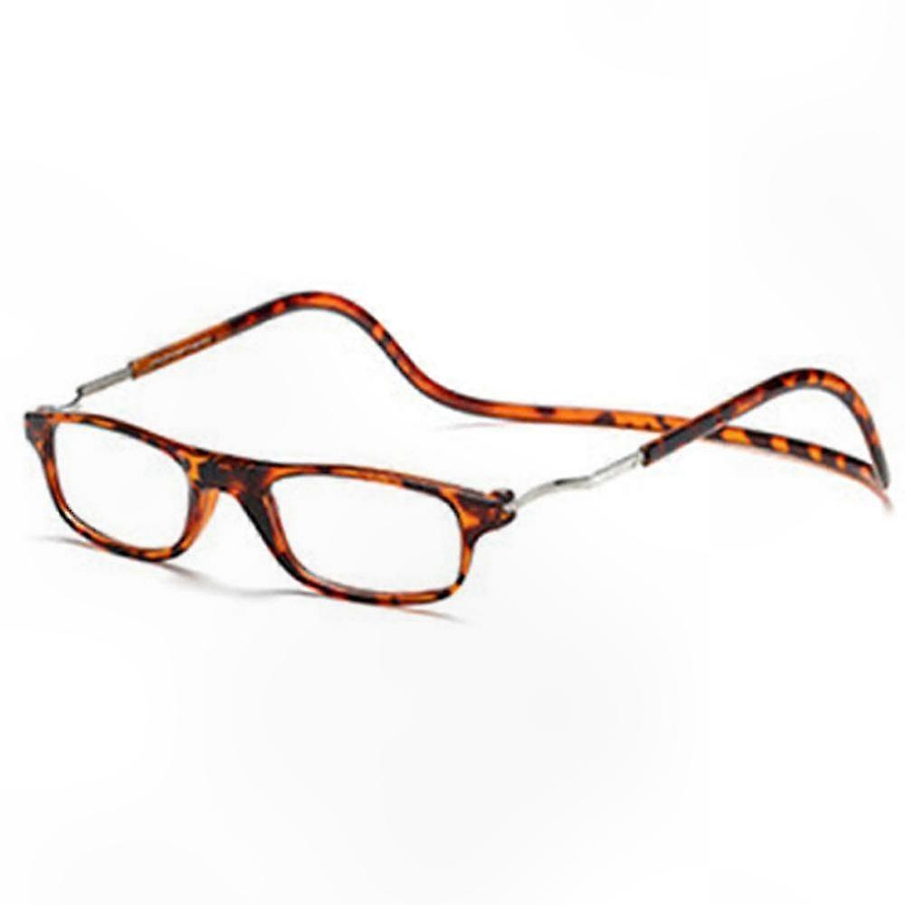 Magnetic Folding Reading Glasses with Neck Connection and Front Click Design