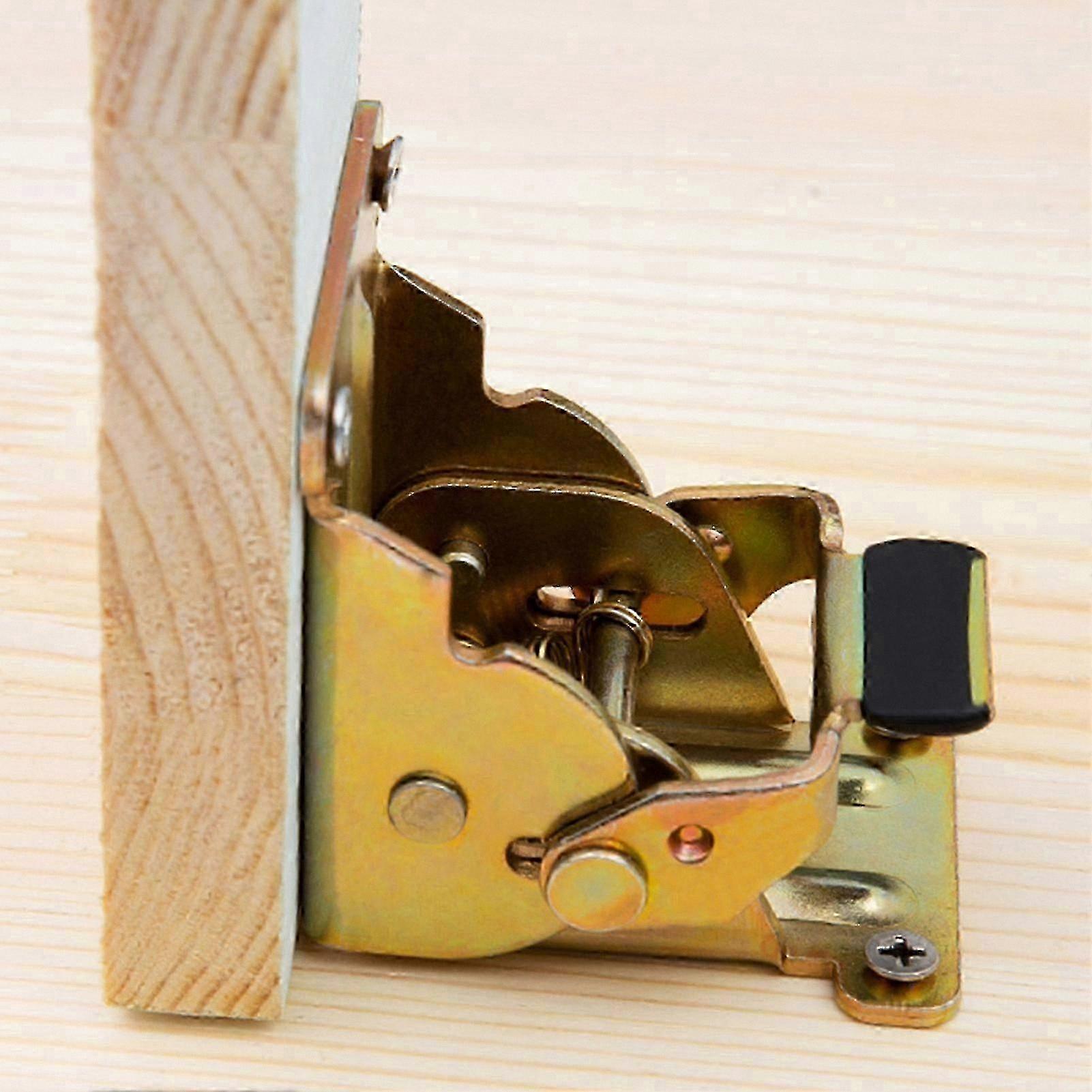 4-Pack Heavy-Duty Self-Locking Hinges for Folding Tables and Legs Iron Brackets with Strong Bearing Capacity