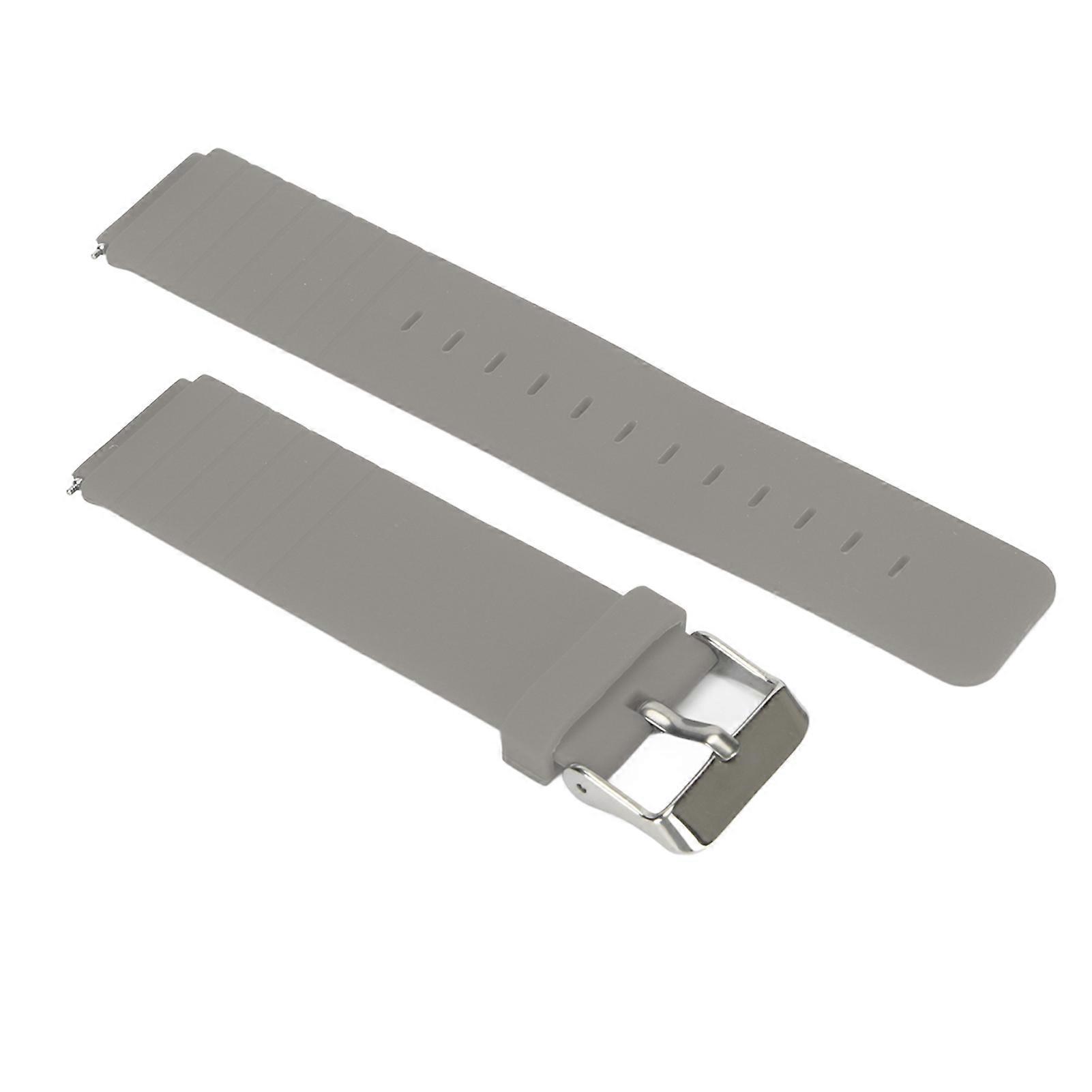 Adjustable Soft Silicone Quick Release Replacement Wristband Strap for T1 Grey
