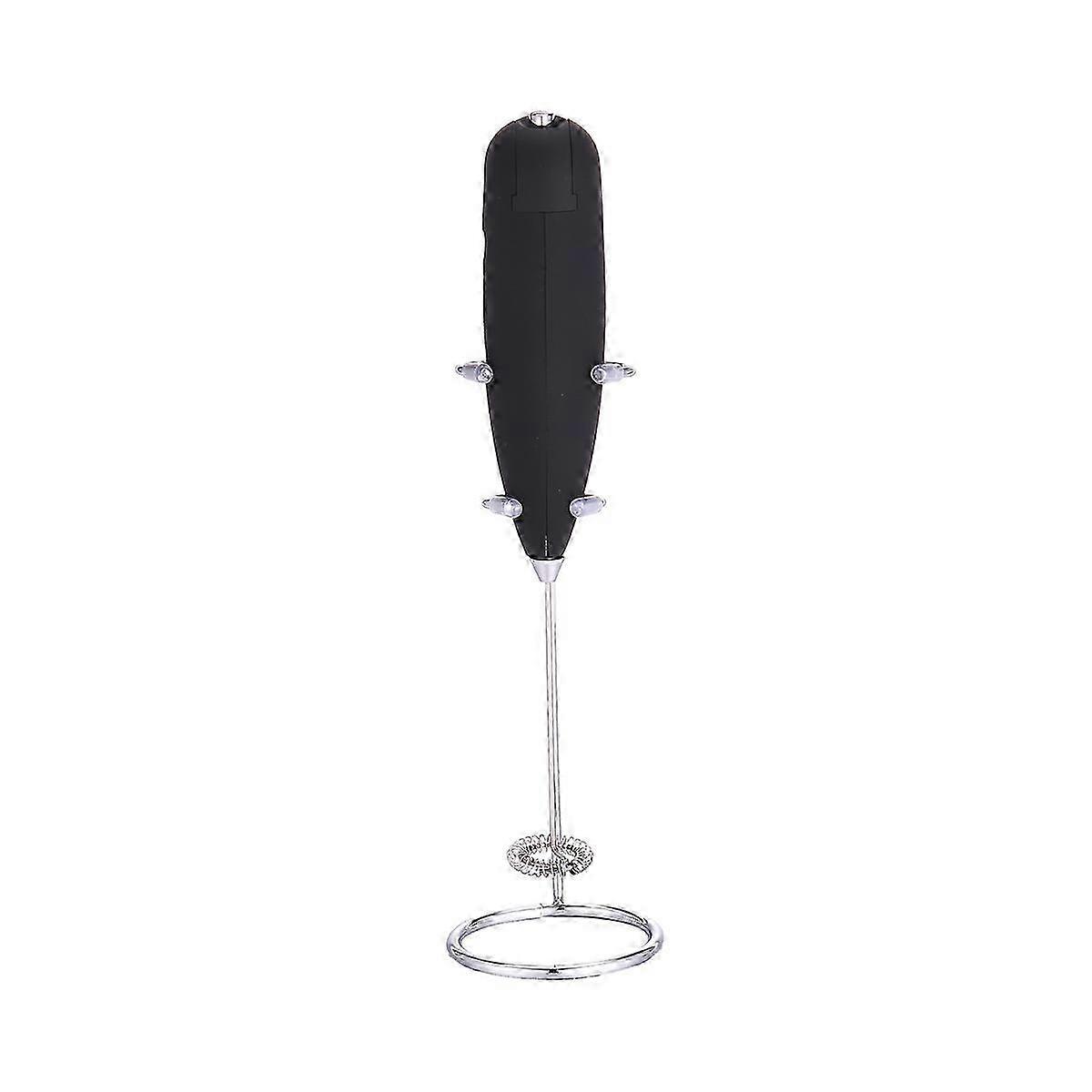 Milk Frother with Stand, Handheld Whisk Drink Foamer Mini Blender Mixer Suitable for Coffee, Frappe, Matcha