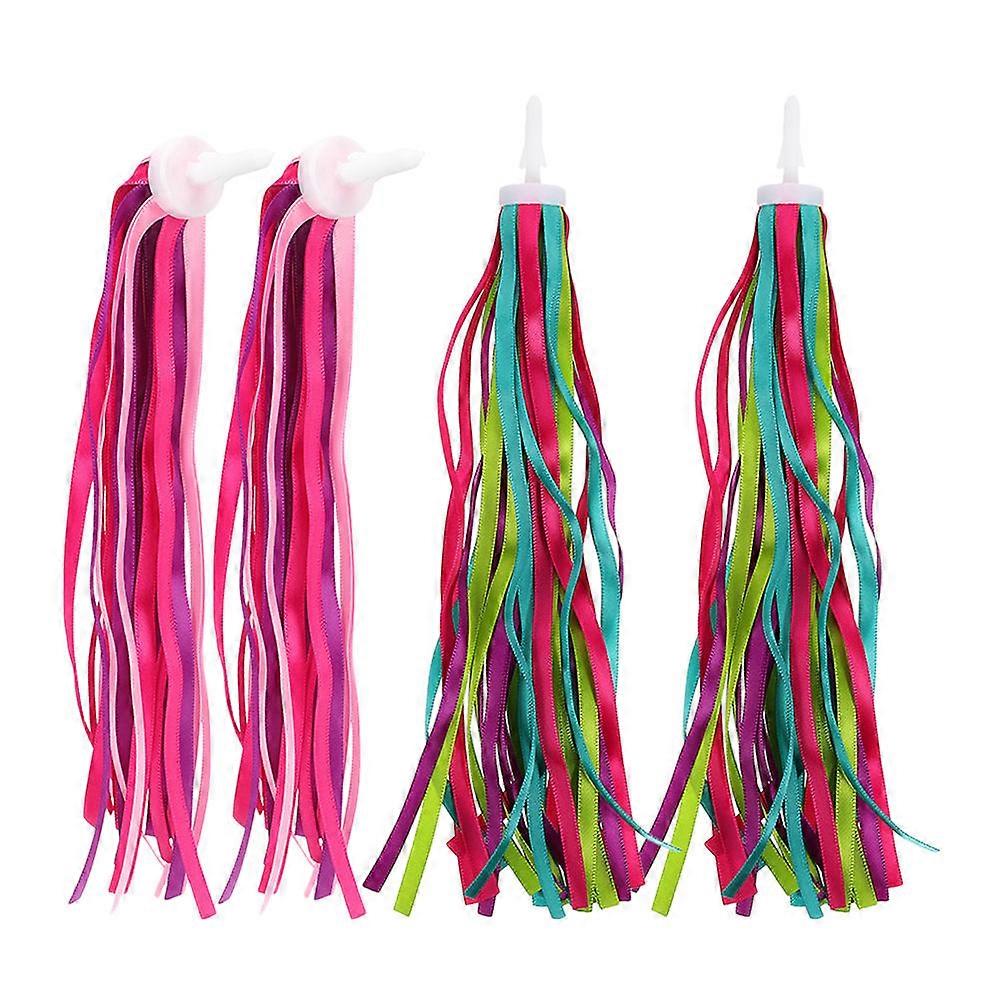 Scooter Accessories for Kids Bike Grips Tassel Shape Durable Material 2 Pairs