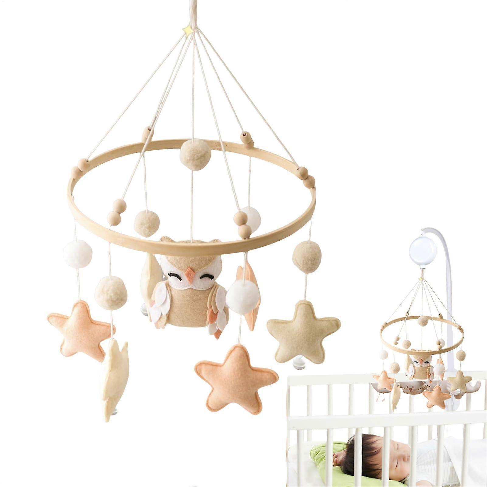 Mobile For Baby Cot, Soft Sensory Cot Mobile, Plush Toy Nursery Decoration For Girls