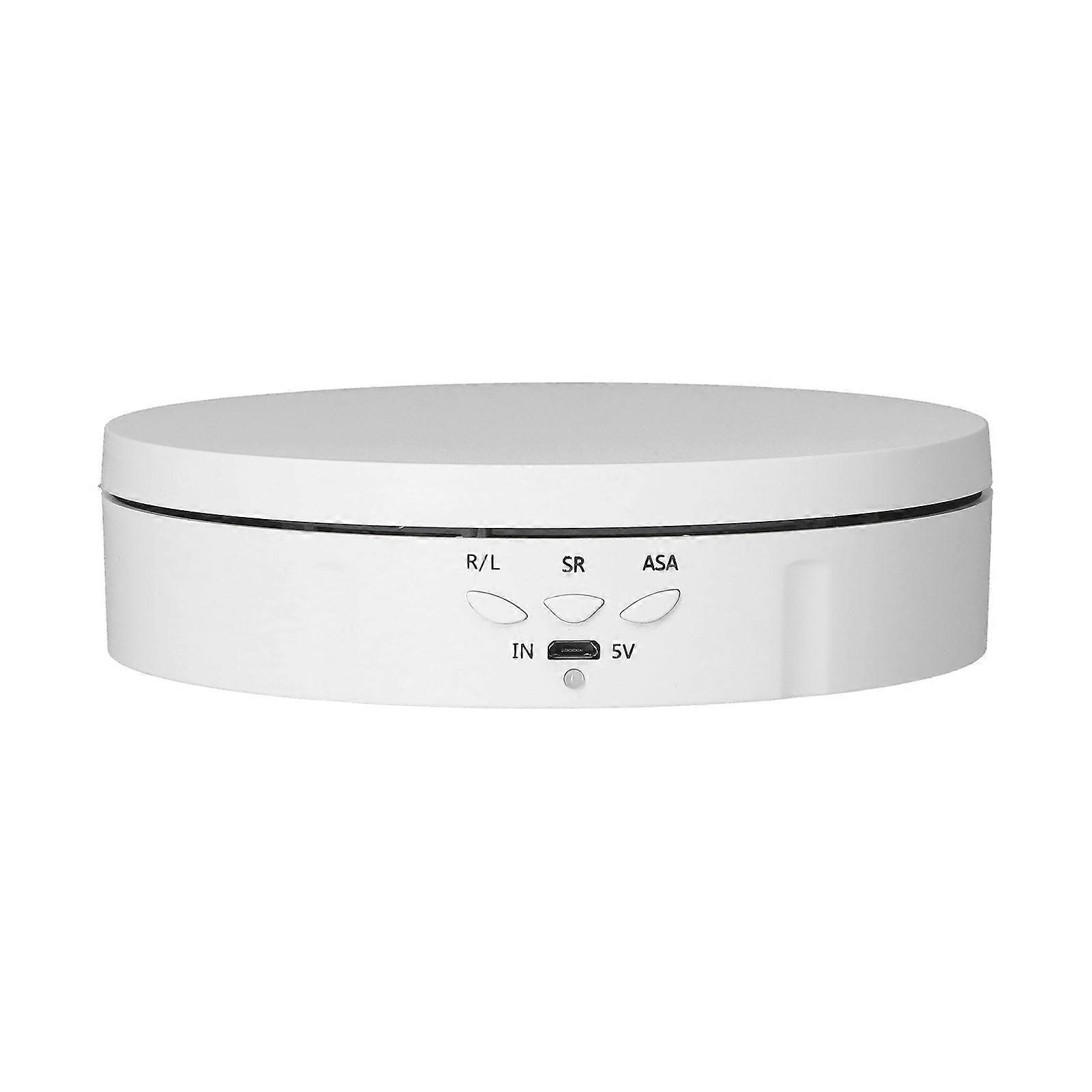 145mm 360° Auto Rotating USB Display Stand, 3-Speed White