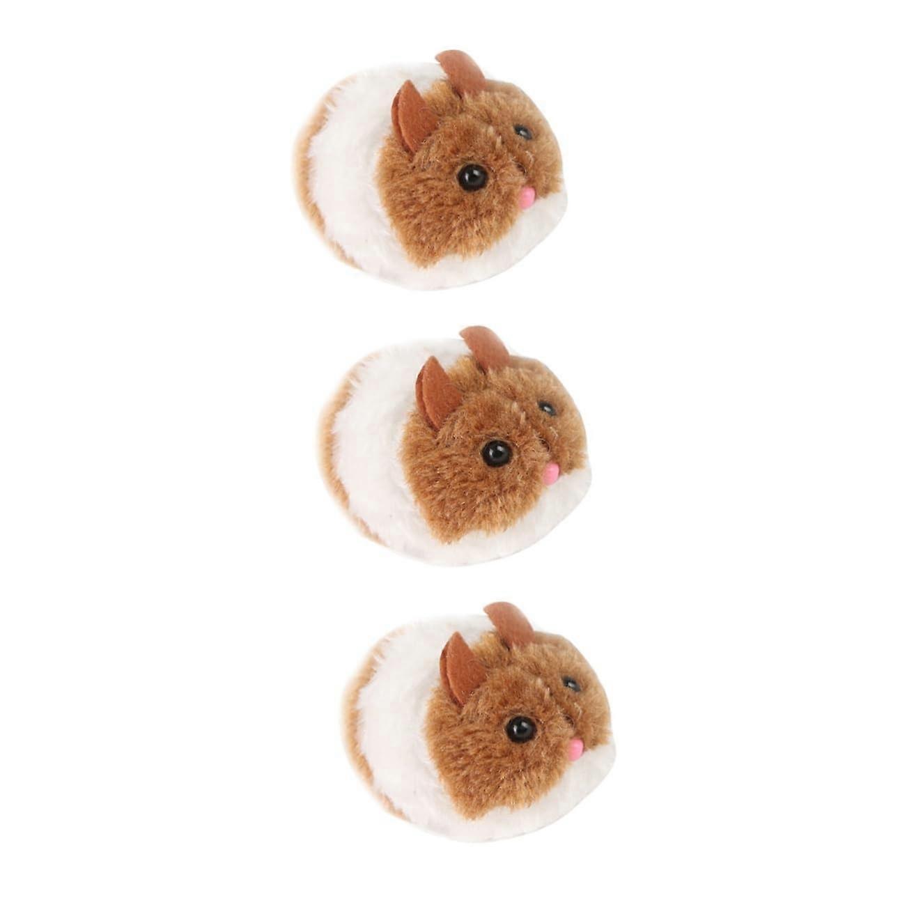 3pcs Interactive Cat Toys Set with Moving Mice and Pulling Chain for Indoor Kitten Exercise and Bonding Activities