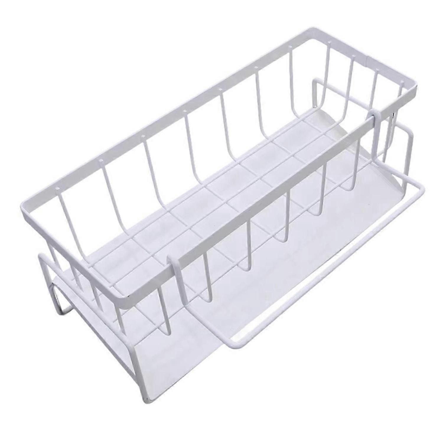 Kitchen Sink Organizer Rack,Kitchen Rack, Household Sink Tableware Drain Storage Rack,Sponge Detergent Storage Rack C