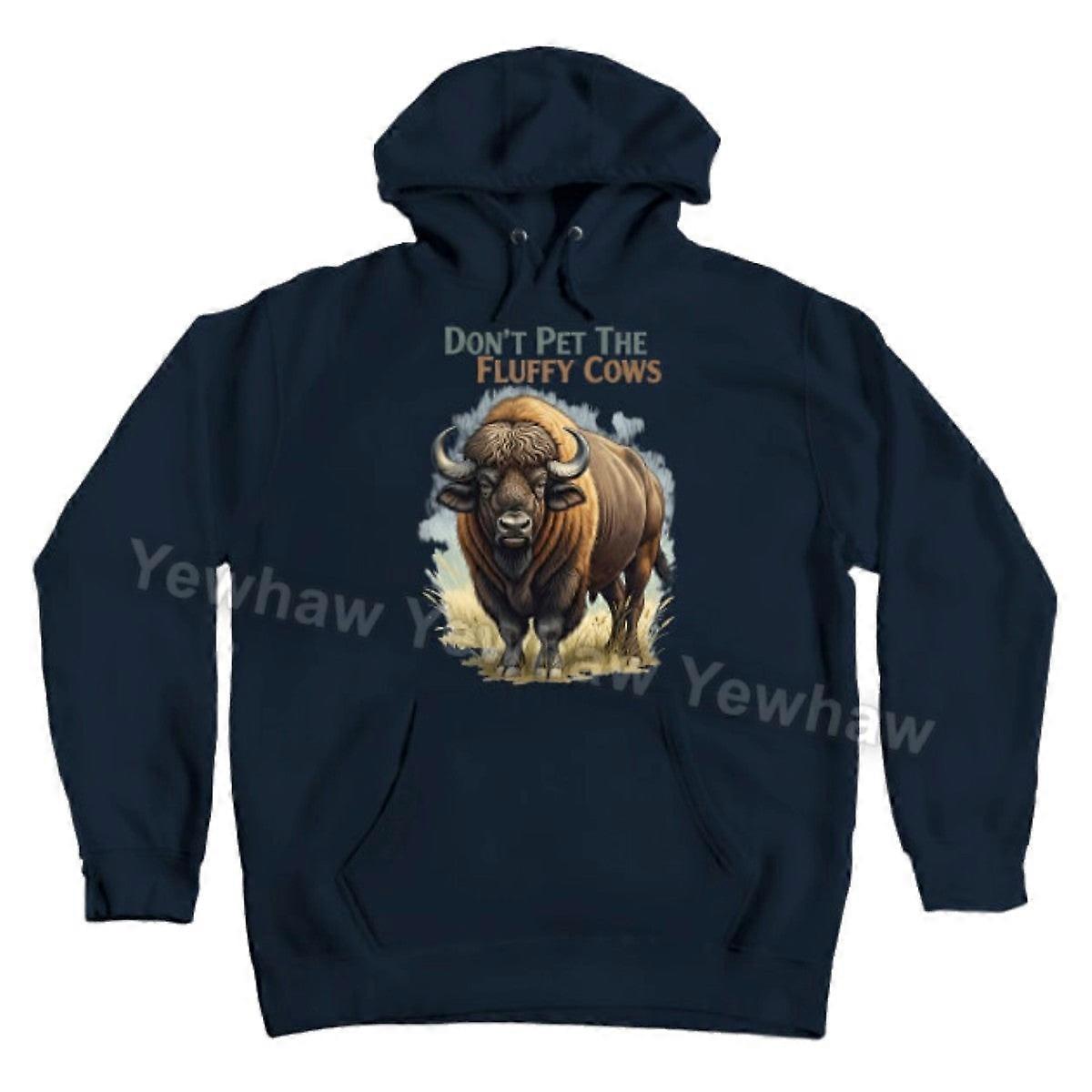 Don't Pet The Fluffy Cows - T-shirt d'humour de buffle | Sweat à capuche drôle d’amoureux des animaux