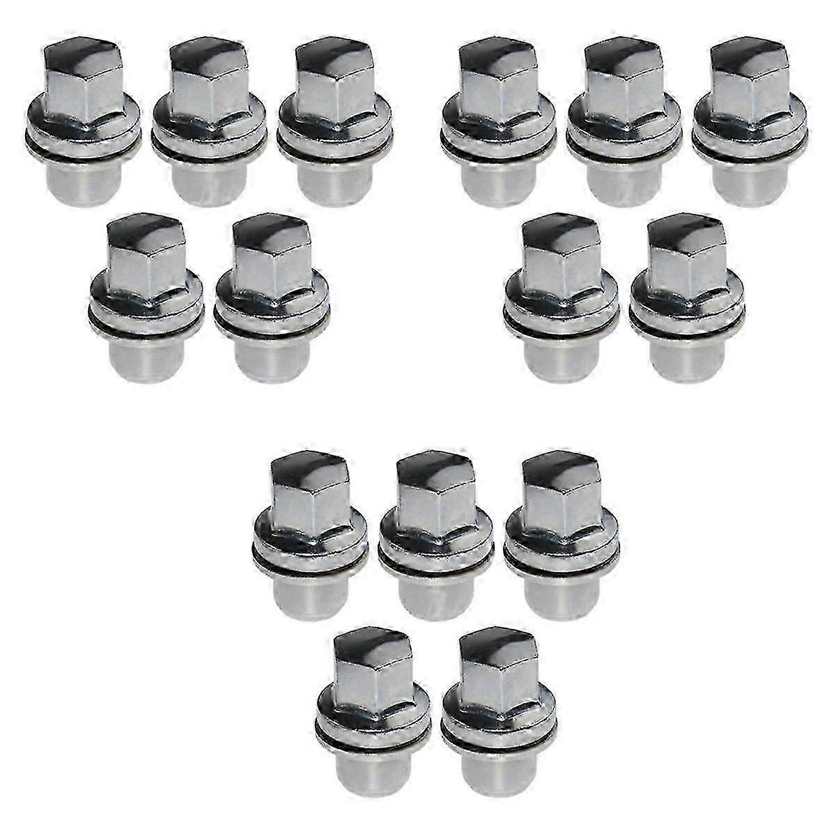 15pcs RRD500290 Wheel Nut Cap compatible 3 4 Range L322 Sport 2004-2009 Hub Screw Cover