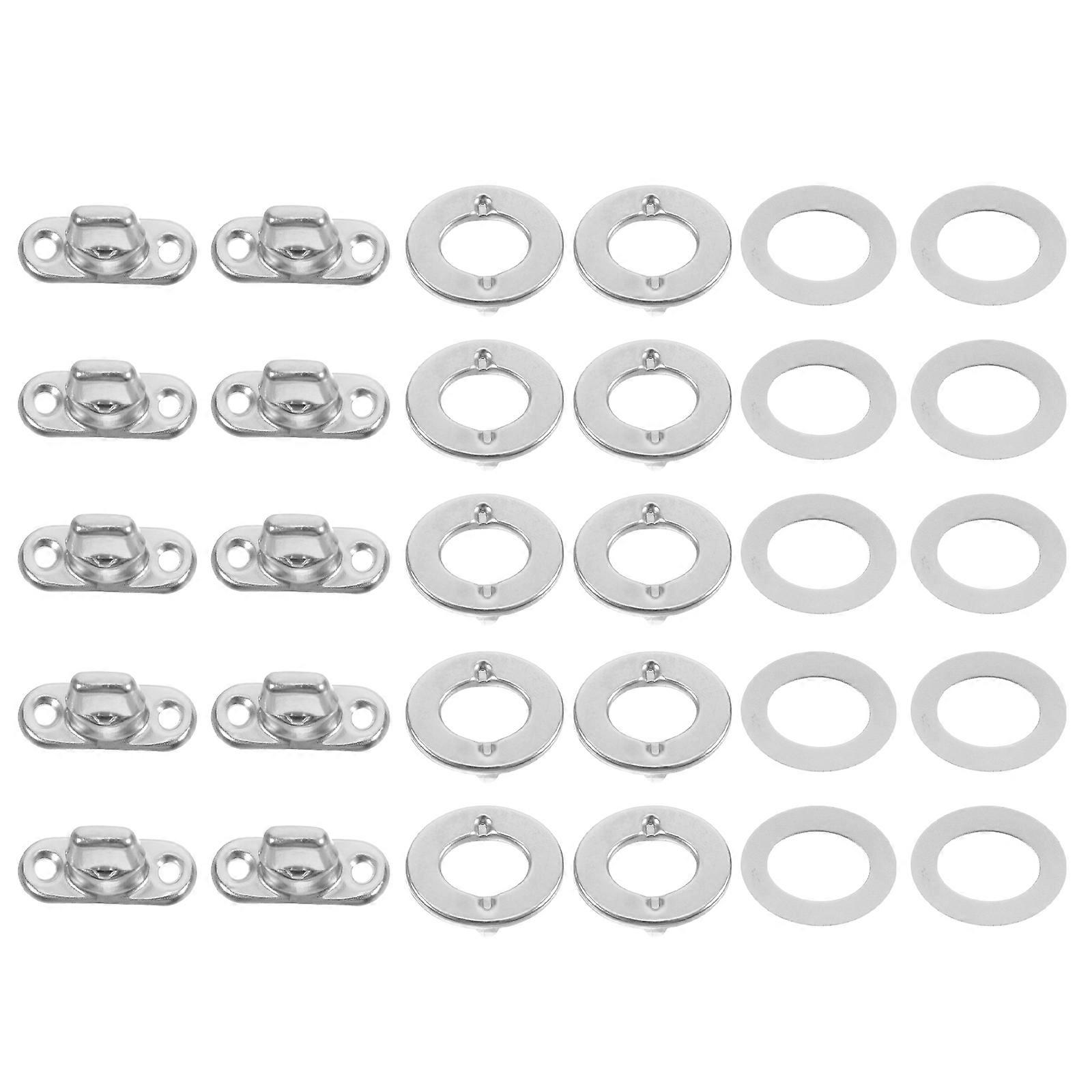 Rotating Button Studs Stainless Steel Snap Fasteners for Secure Use 10Sets