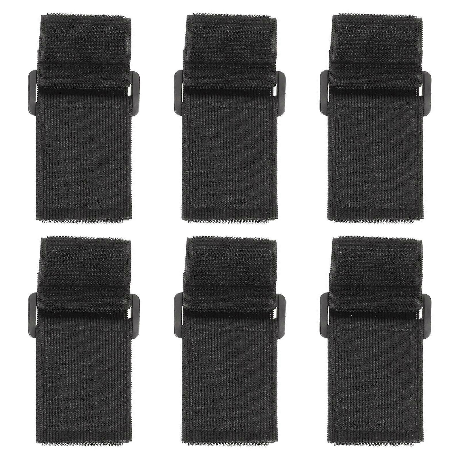 Durable Fixing Buckles 6Pcs Lightweight Sticky Straps Designed For Straps Carnival Fun 12.6×2×0.2in Fadeless and Dirt Resistant