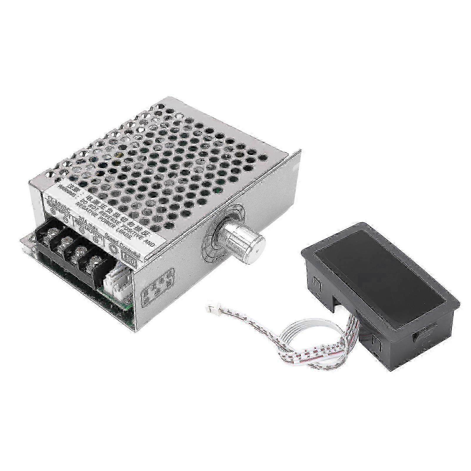 DC12 - 80V DC Motor Governor with Digital Display, Soft Start & Stop PWM Speed Controller