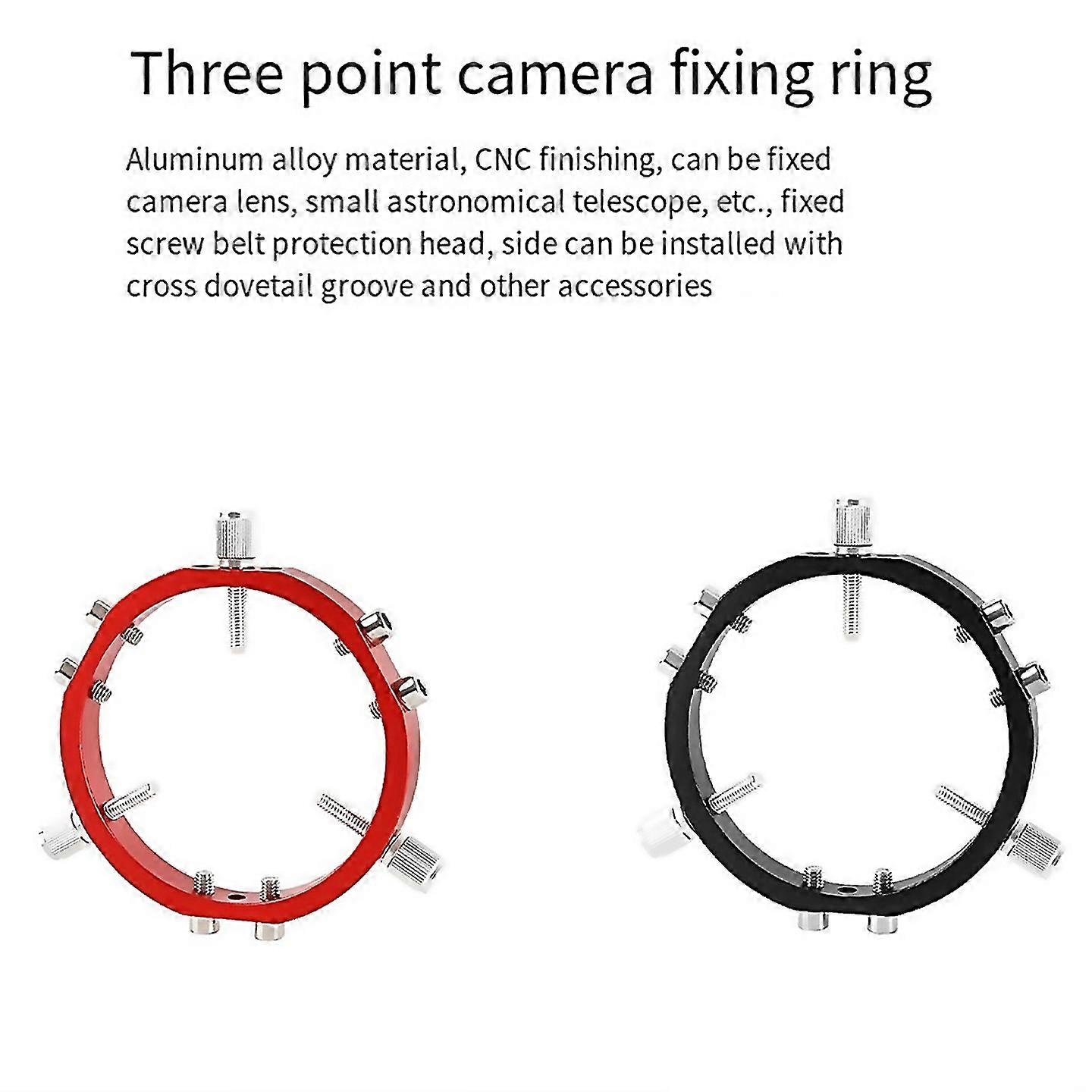 For 3point Astrophotography Guide Locking Rings 90mm Red