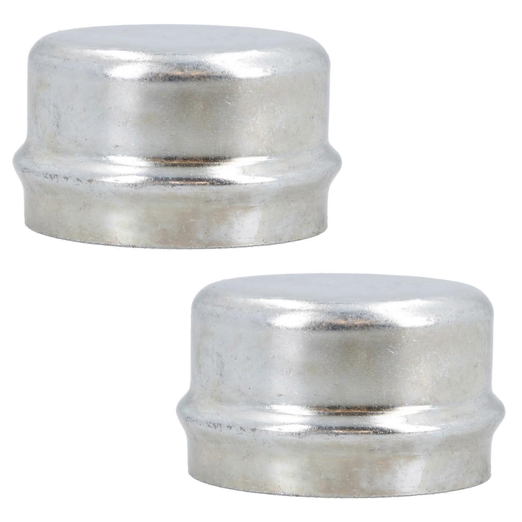 2 PACK Replacement 50.5mm Dust Cap Wheel Hub Trailer Bearing Grease Cover