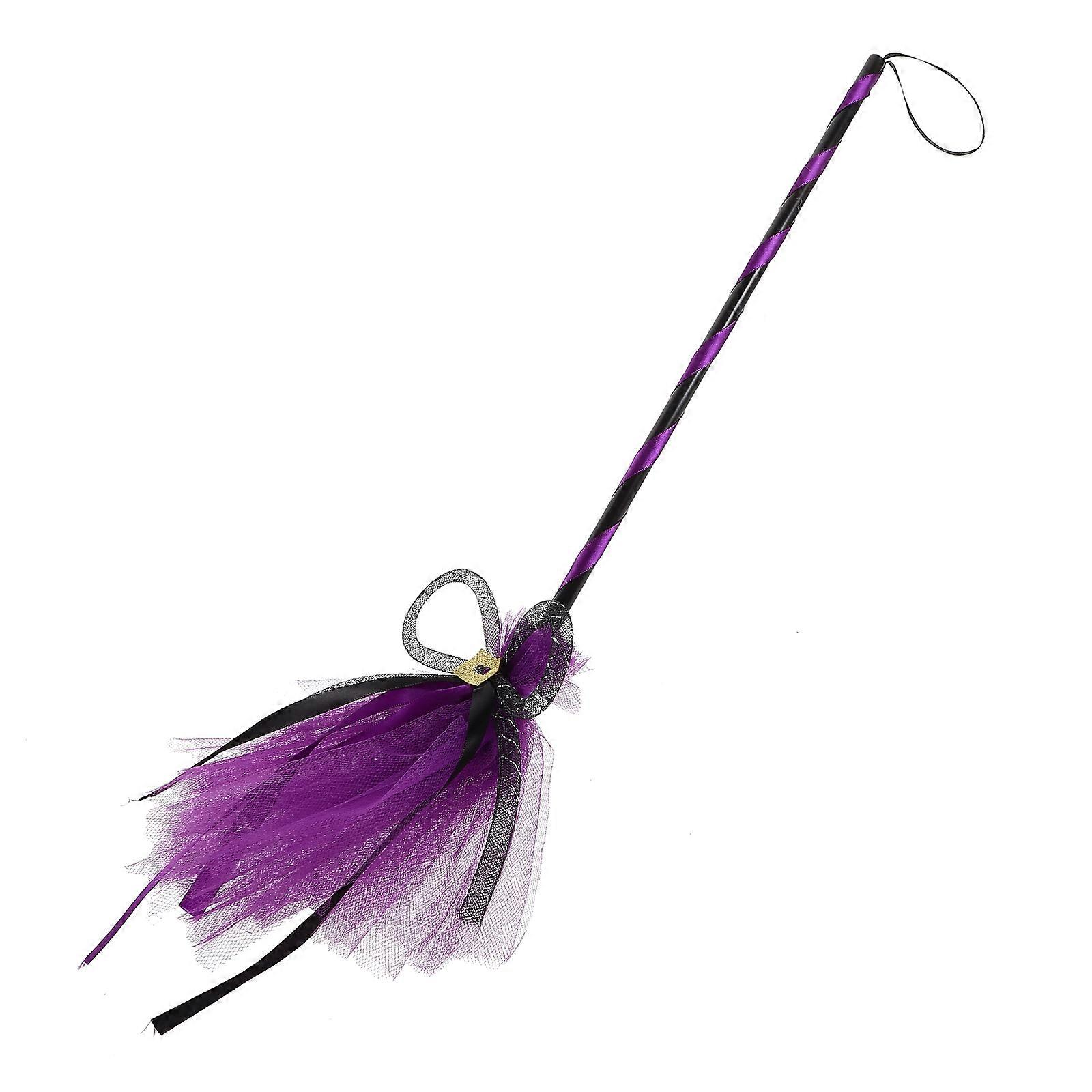 Tiny Broom Halloween Prop For Masquerade Party Ideal For Role-playing With Comfortable Grip 1Set
