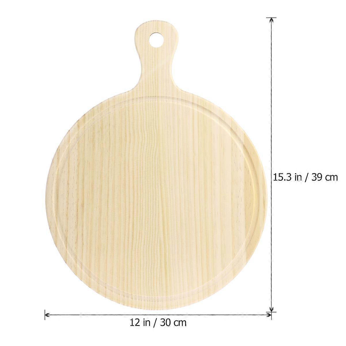 Winomo Wooden Pizza Paddle for Baking with Natural Wood Beige Paddle