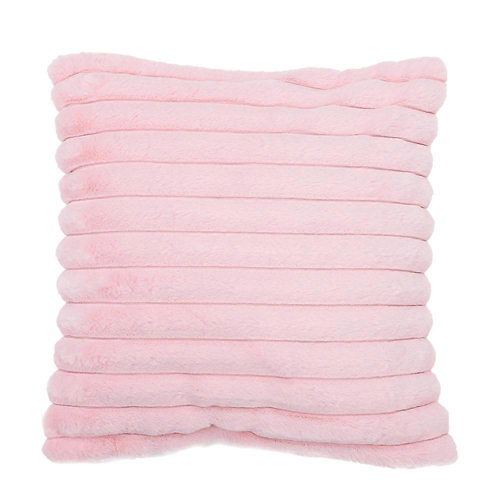 Pink Plush Hugging Throw Pillow for Sofa Comfortable Decorative Cushion