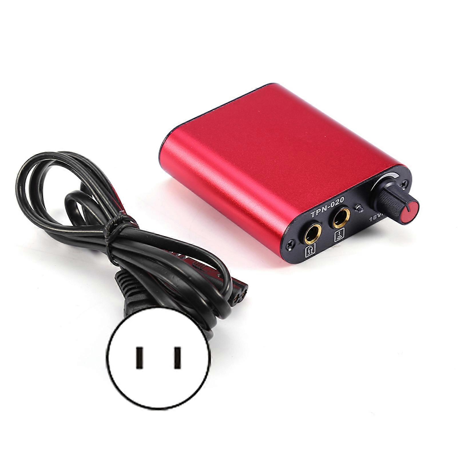 Alimentation électrique pour mini-machine à tatouer à moteur professionnel, accessoire de tatouage à bobine rotative, rouge