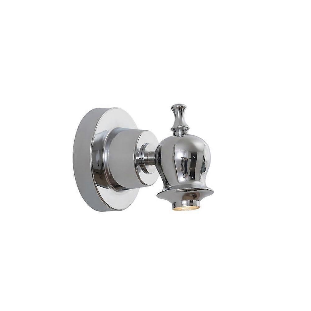 Retro Minimalist Rotatable Three Color Light Wall Lamp, Chrome Color, Tri-Color Temperature, Adjustable, Wall Mounted