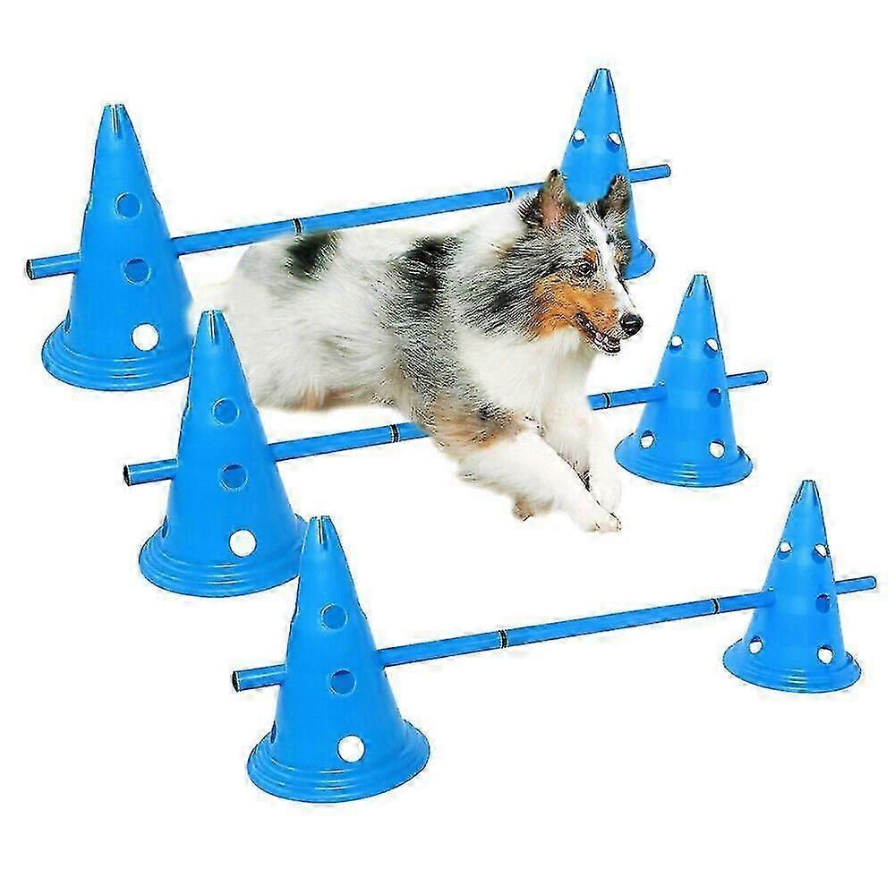 犬の敏捷性機器ジャンプキット3個セット屋内ペットトレーニングハードルコーンコース