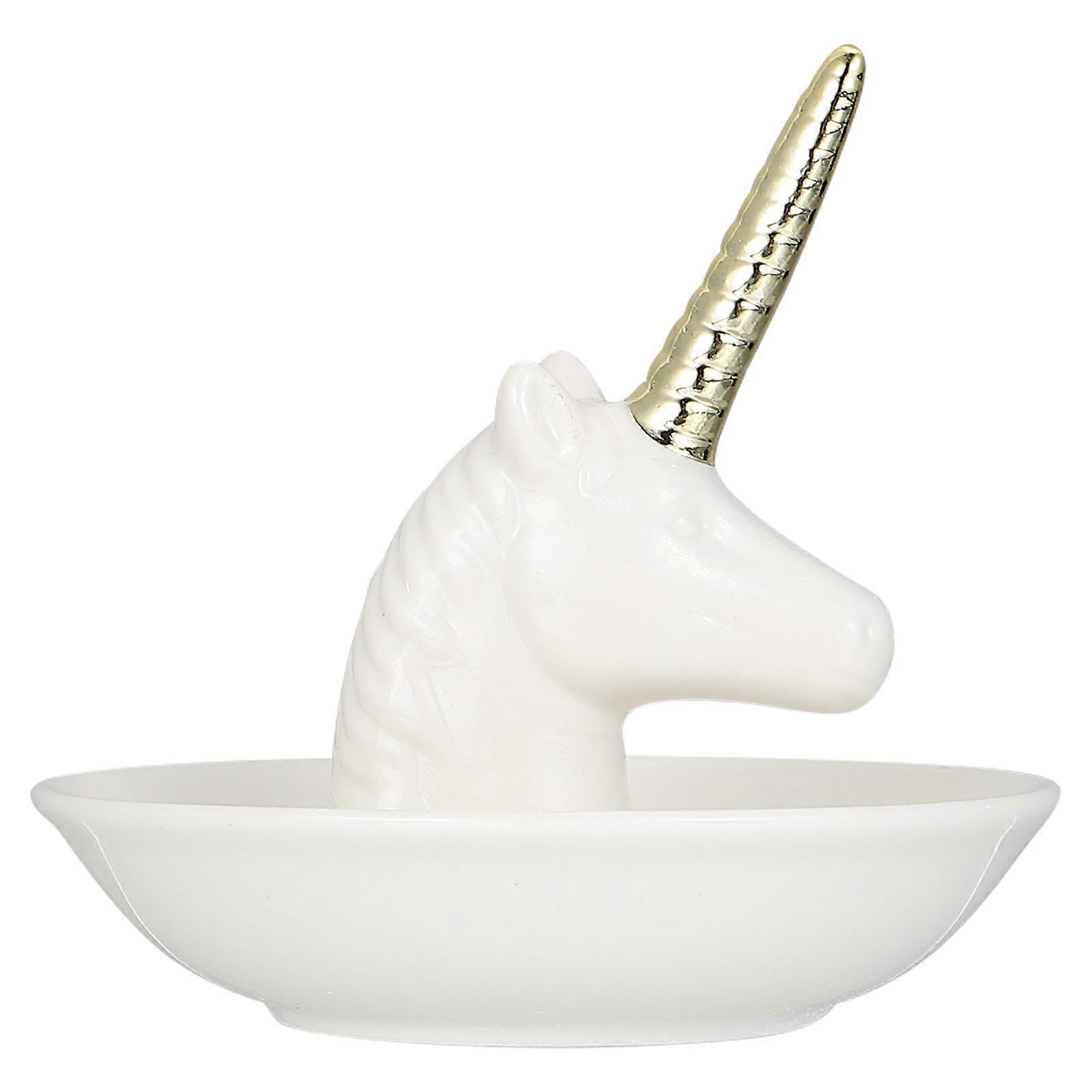 Creative Jewelry Plate for Storage Featuring Unicorn Shape 1Pcs Tray