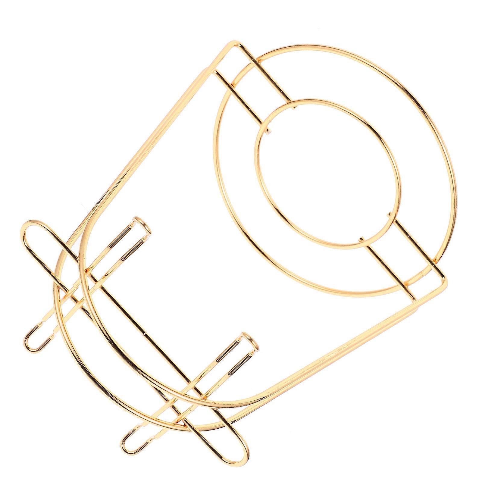 Golden Iron Cup Drying Rack for Mug Bracket 2Pcs Household Kitchen Accessory