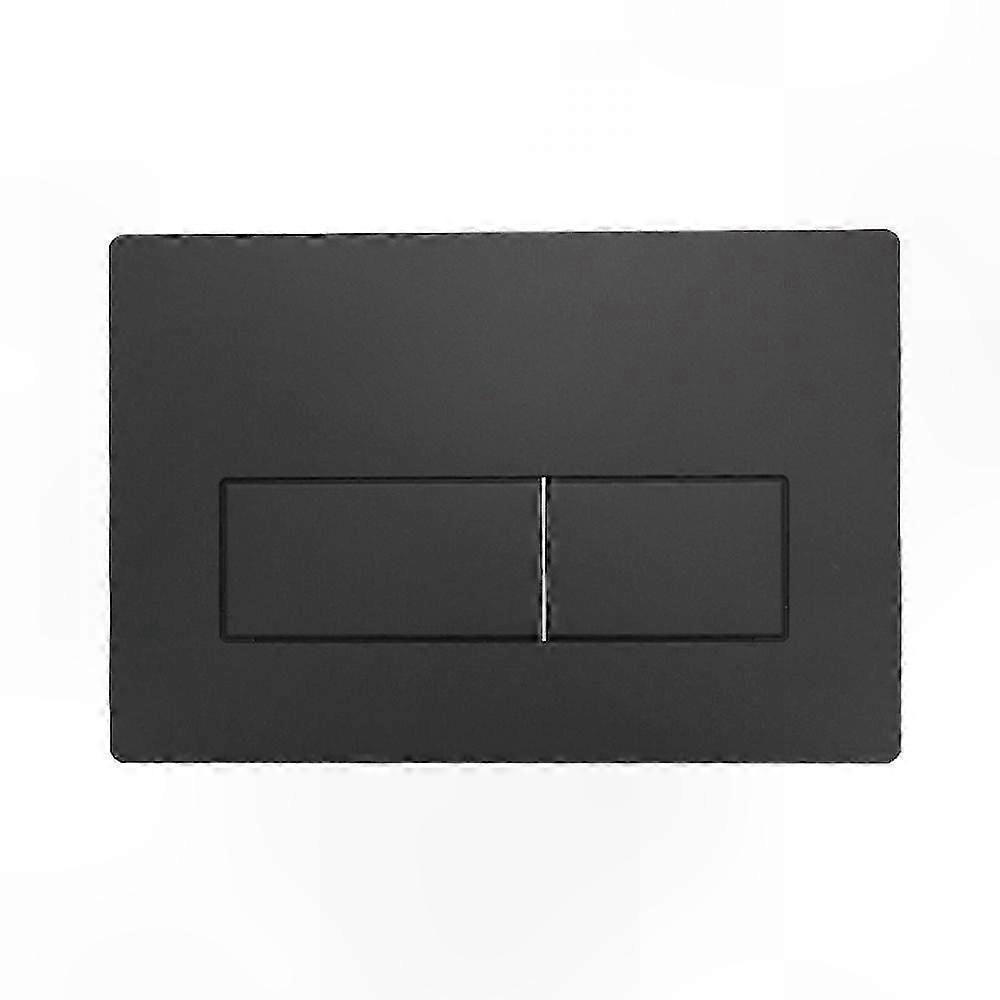 Sigma 30 Double Flush Plate Matte Black Chrome Accent Modern Bathroom Upgrade