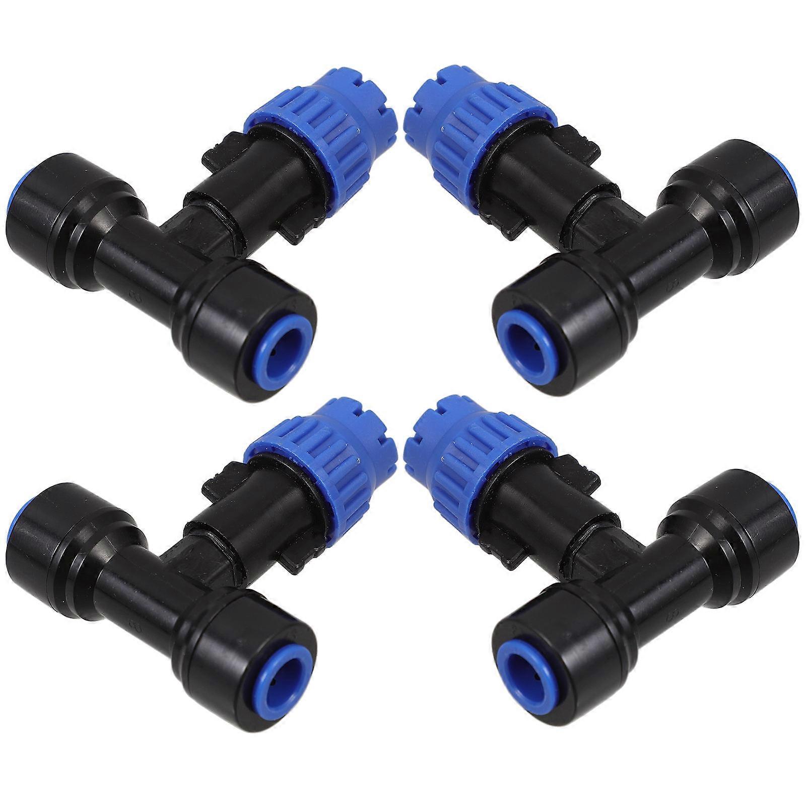 Drip Irrigation Hose Connectors Quick Connecting Plastic Hose Adapter 4Pcs