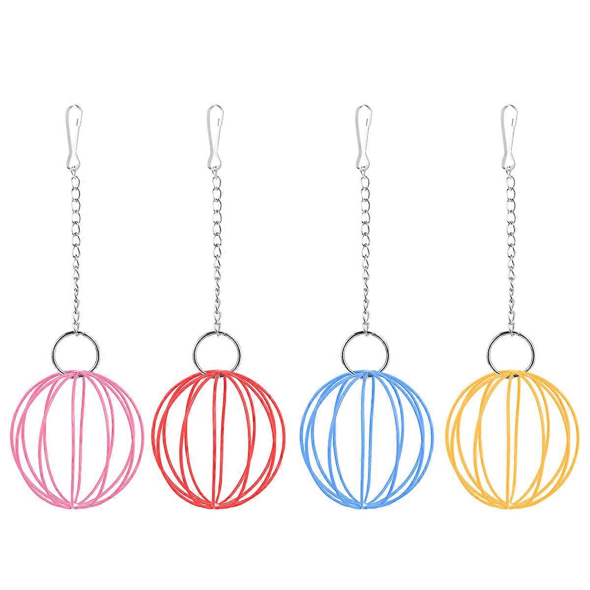 Hanging Feeding Ball Pet Feeder for Hamster Toy with 8Pcs Set