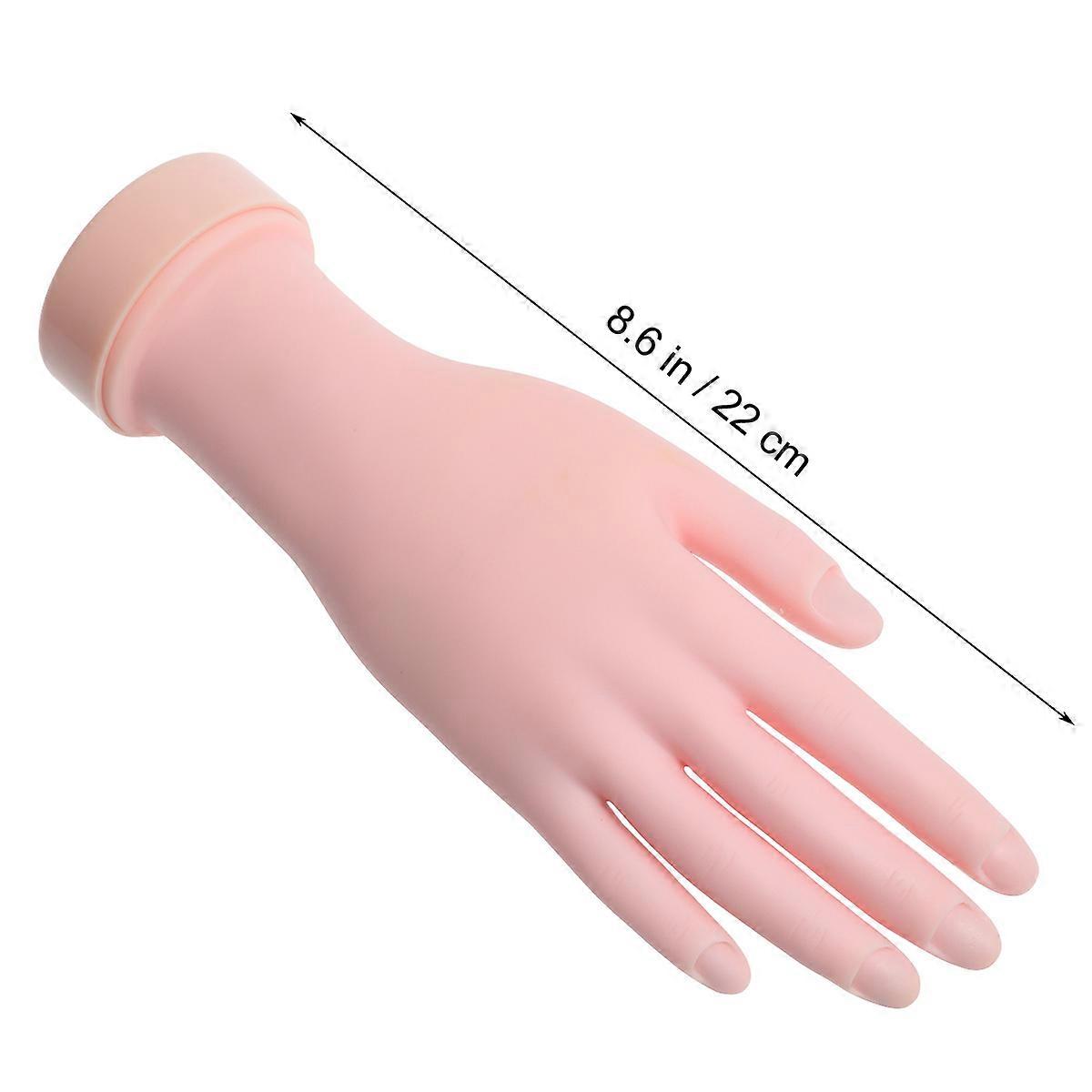 Manicure Tool Rubber Hand Model for Nail Art Practice