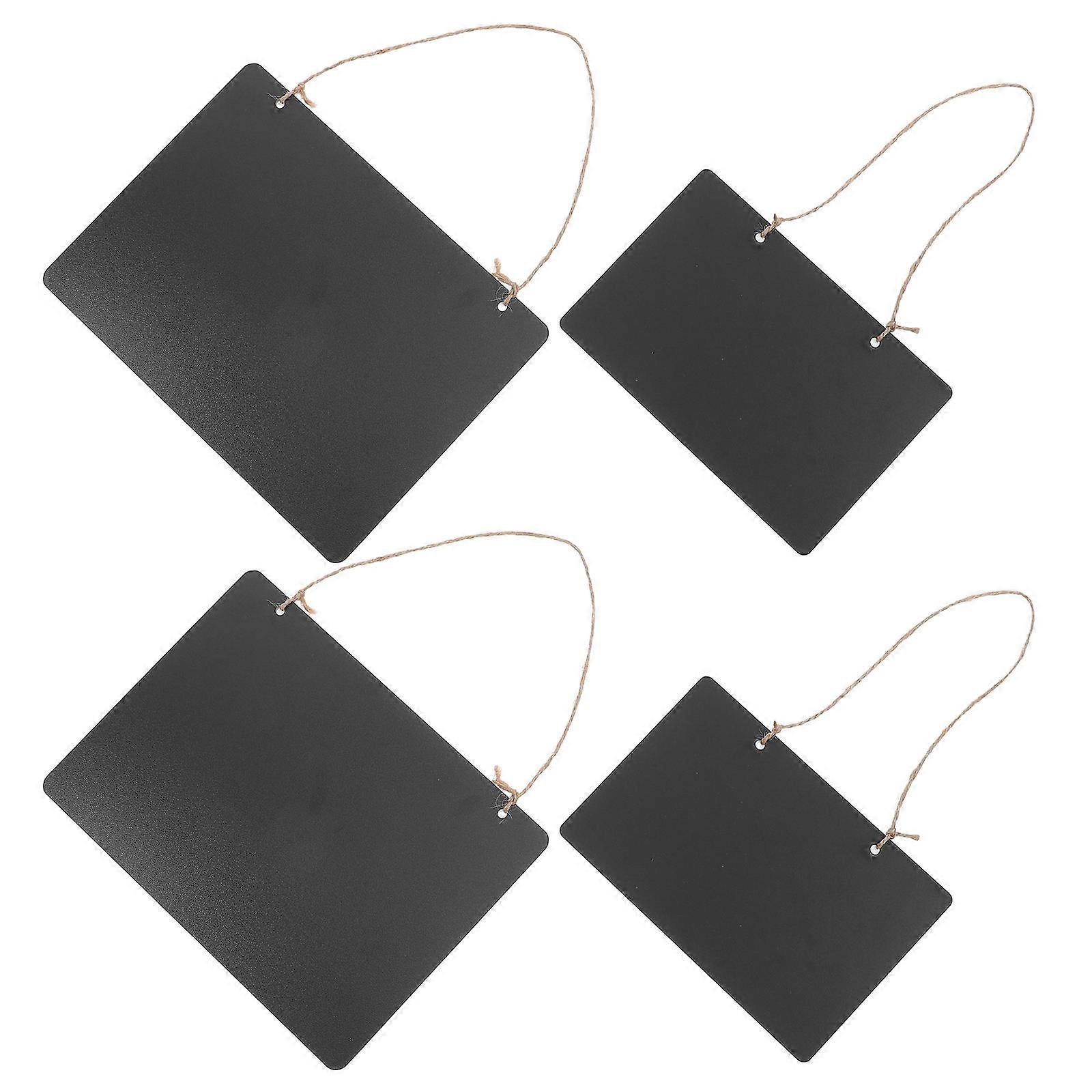 16Pcs Double Sided Wooden Hanging Chalkboard Signs for Writing Purposes