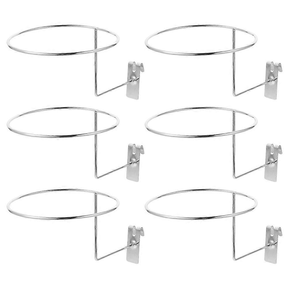 12Pcs Hat Storage Rack for Display Silver Stainless Steel Baseball Cap Organizer