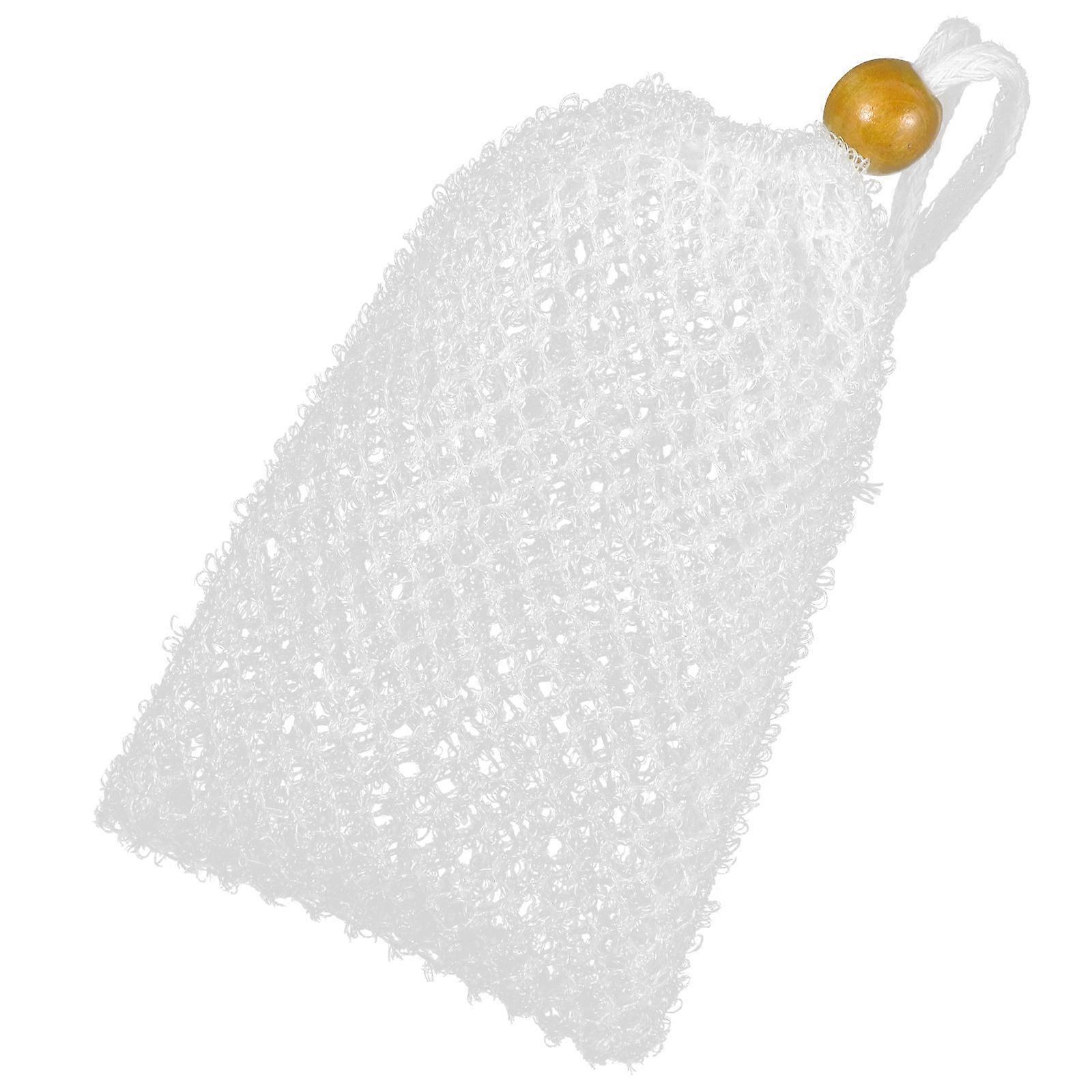 Rectangular Bath Soap Pouch Bathing Mesh Bag For Family Random Color 15X8X4.5CM Showering 1Pcs