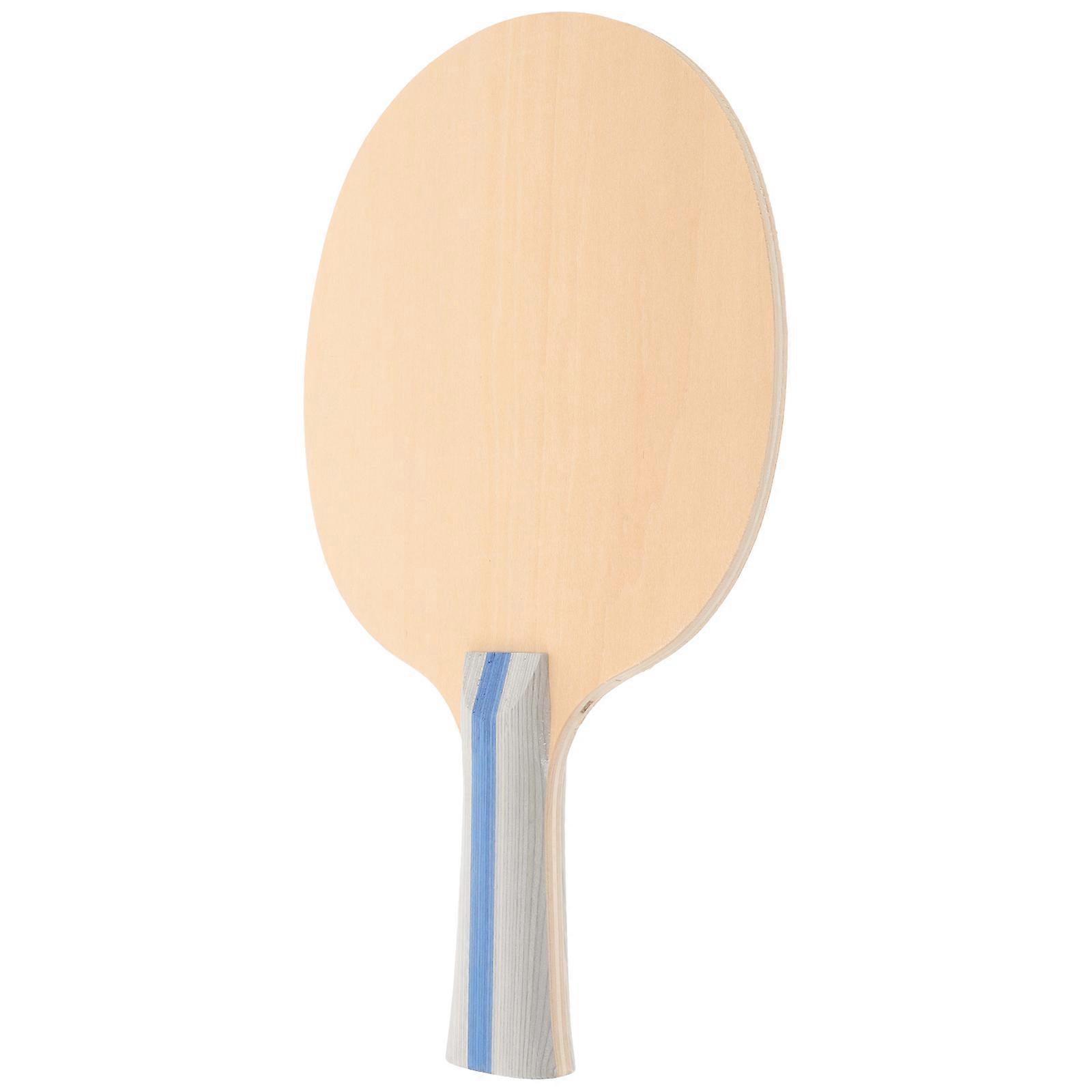 Table Tennis Racket Training Racket Comfortable Grip Wooden Racket Khaki Color for 1Pcs