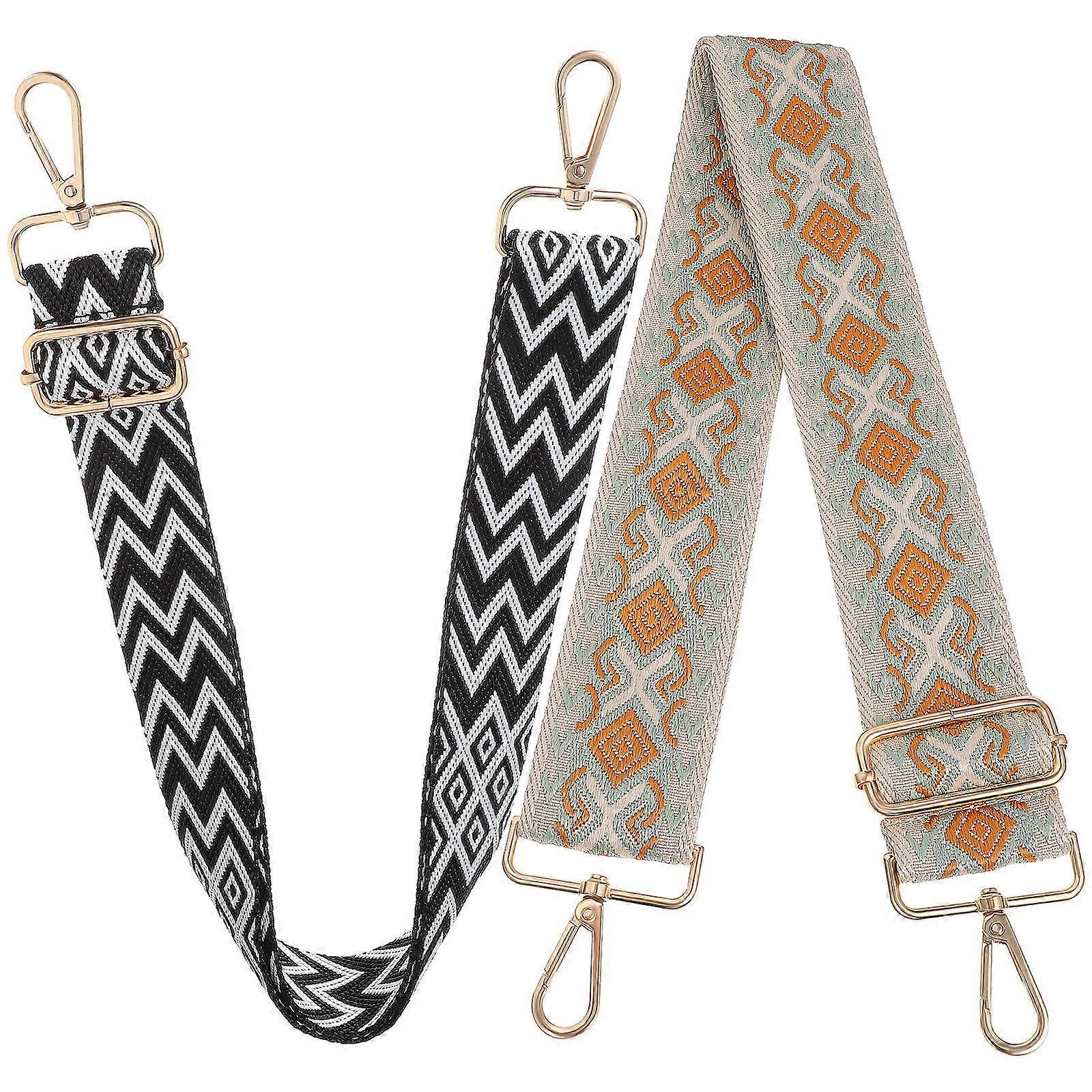 Adjustable Crossbody Bag Straps Replacement For Messenger Bags 70-130 Cm Length Replaceable 2 Pcs