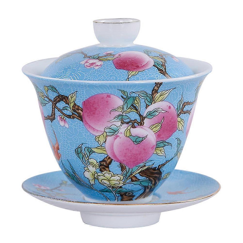 Ceramic Chinese Teaware for Tea Drinking 1Set Retro Style Tureen Teacup