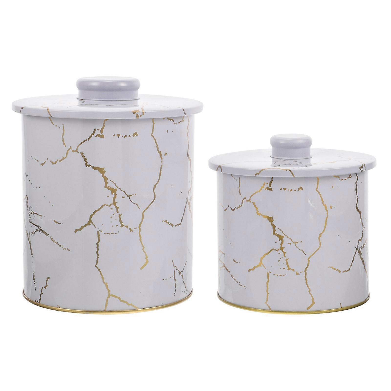 Bread Box Iron Storage Box for Home 2Pcs Cake Packaging Container