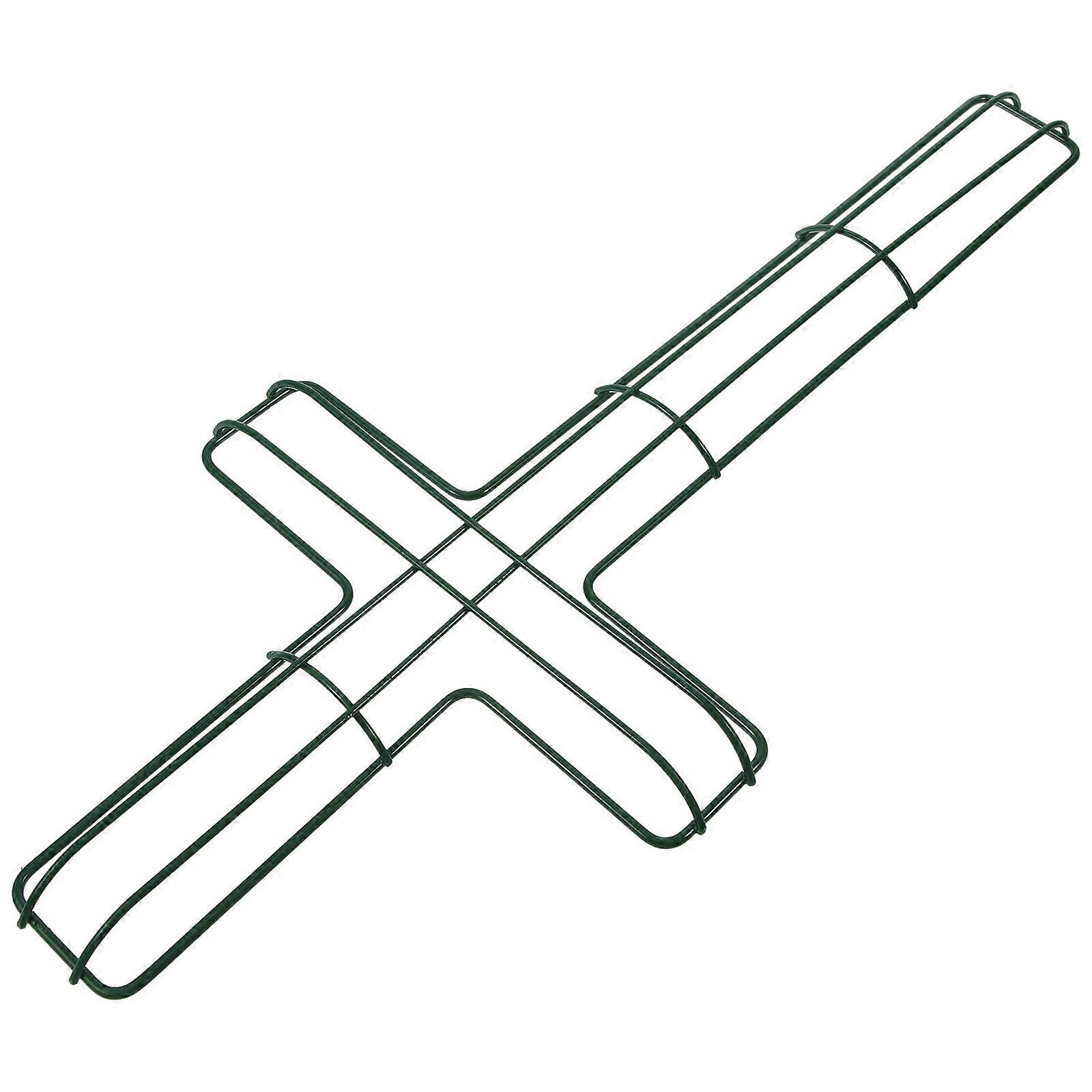 Cross Wreath Frame Metal Wire for Decor 4Pcs Shaped Wreath Form