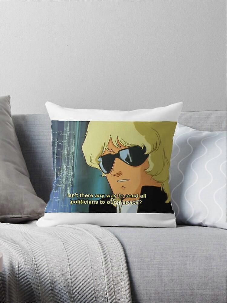 A NEW Zeta Gundam Quattro "Send all Politicans to outer space" Pillow Covers