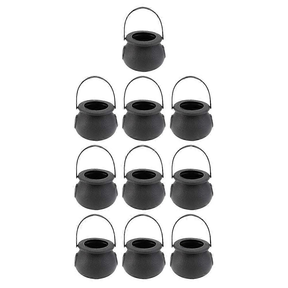 Small Halloween Buckets Plastic Material Trick Treat 10Pcs