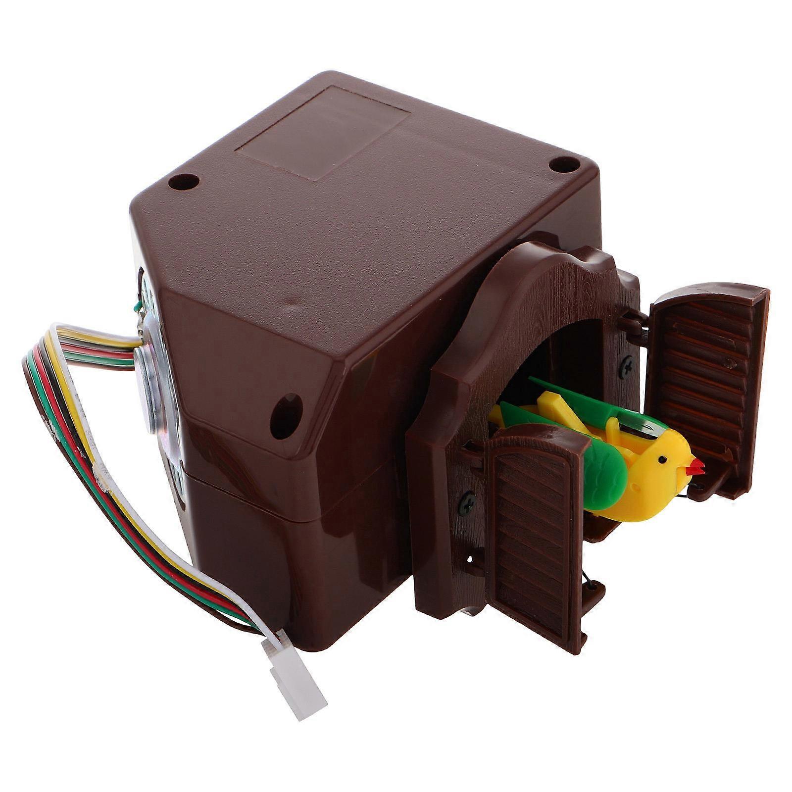 Cuckoo Clock Mechanism Replacement for DIY Repair Brown Plastic