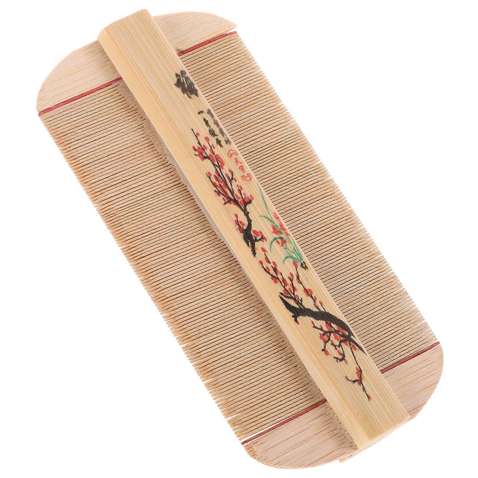 Dandruff Combs Bamboo Double Sided Fine Tooth Comb for Pets 5Pcs