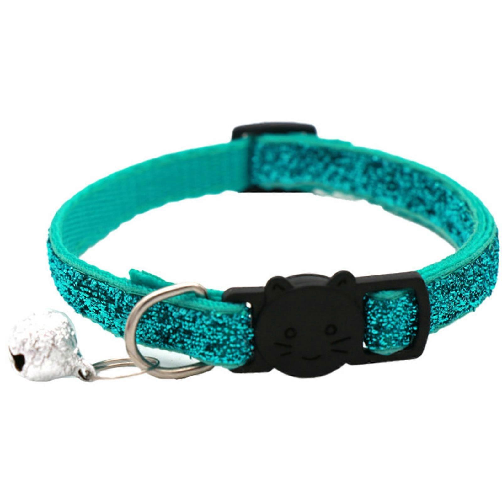 Laxiabr Dog Stuff Pet Collars Cat Collar Breathable Fade Less Pet Supplies Kitty Sequin Collar With Bell For Dog (J A)